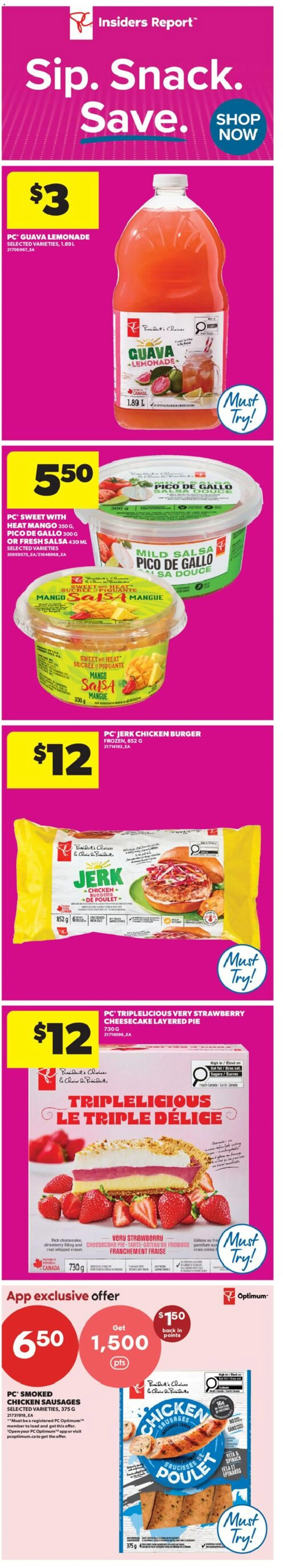 Real Canadian Superstore flyer valid from 28.05.2026 | Page: 3 | Products: Cream, PC, Chicken