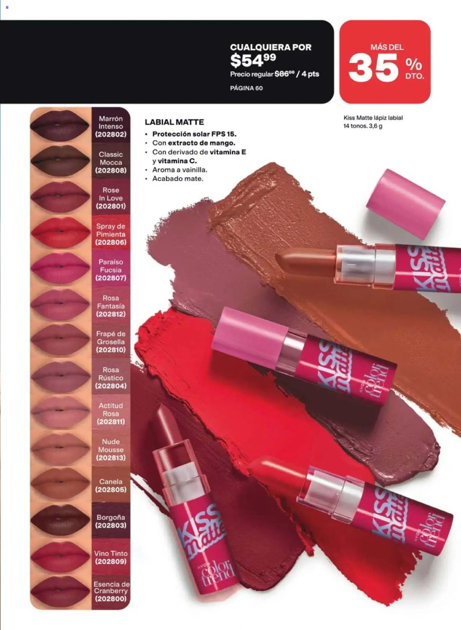 Nuevas ofertas de AVON válidas en toda la República Mexicana desde el 31/07/2026. ¡Encuentra las mejores ofertas en AVON campaña 12 2026! | Página: 57