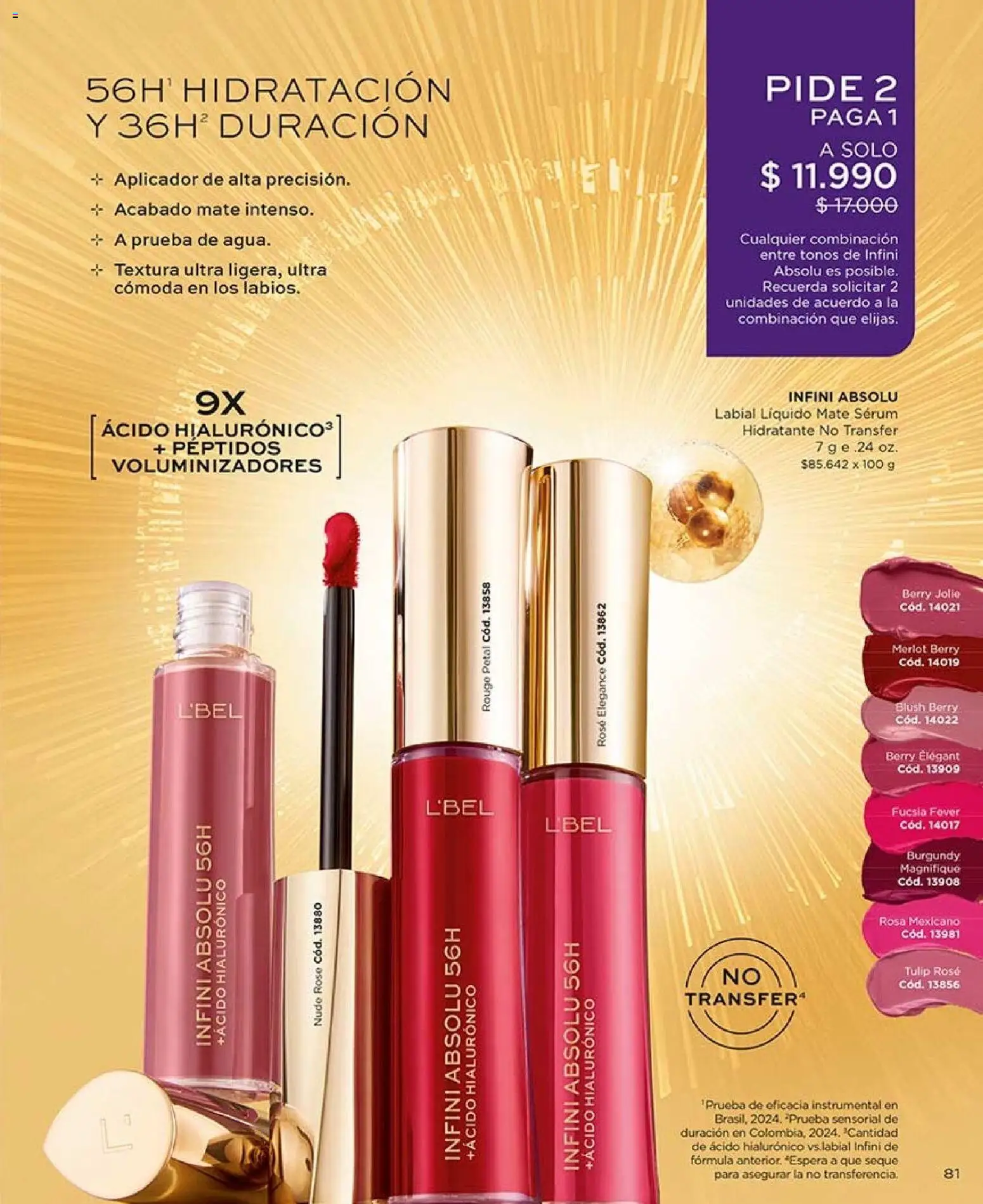 Catálogo L'Bel Campaña 14 │ válido desde el 16.08.2026 | Página: 81 | Productos: Mate, Labial, Serum