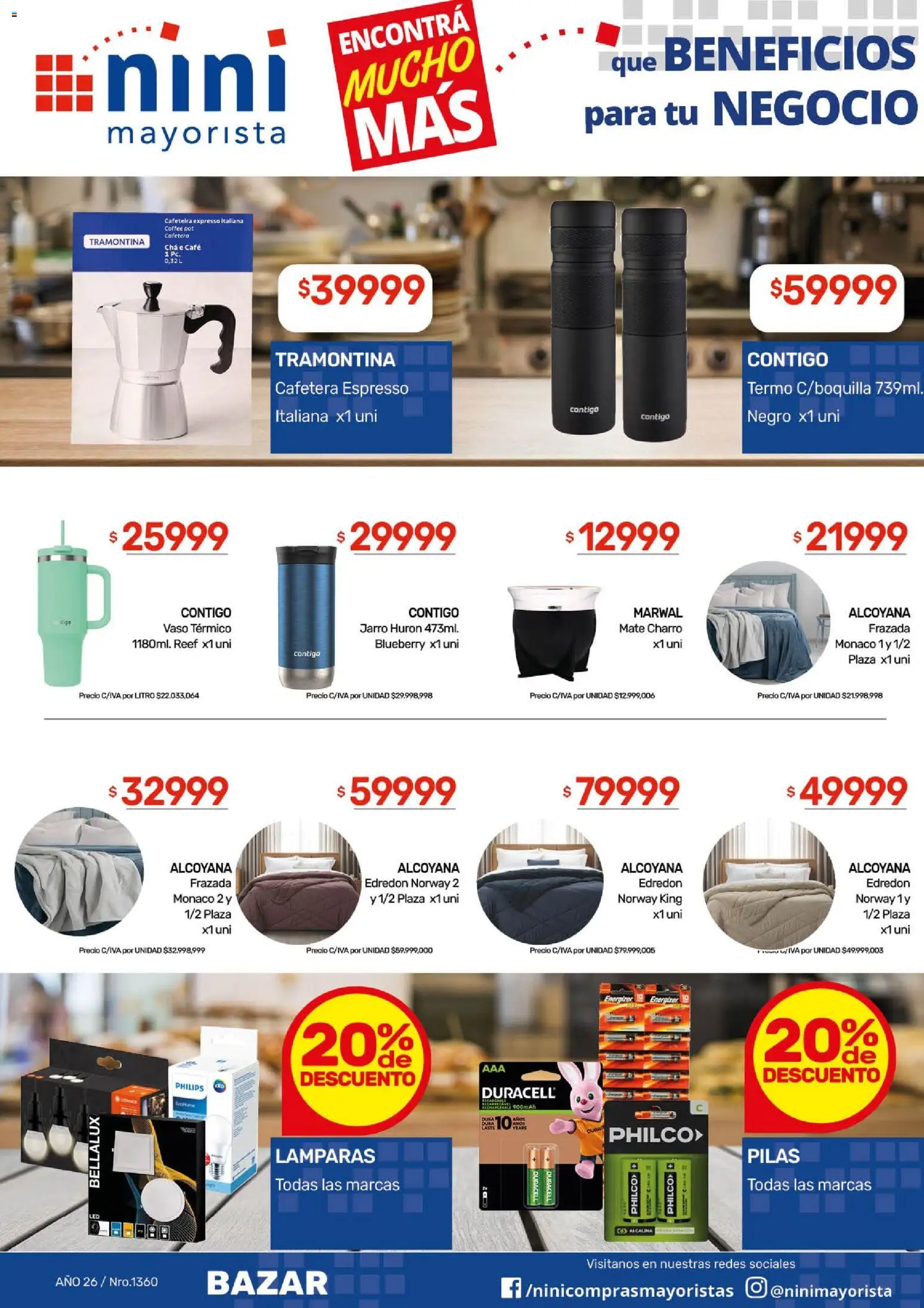 NINI Mayorista ofertas │ válido desde el 18.05.2026 | Página: 44 | Productos: Cafetera, Termo, Pilas, Café