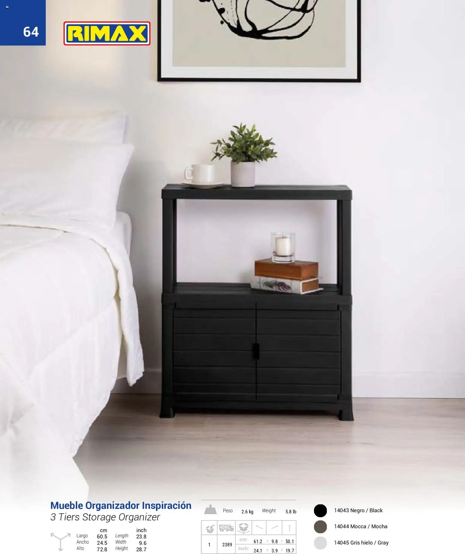 Rimax revista - valida desde el 01/01/2026 | Página: 64 | Productos: Peso, Hielo, Organizador