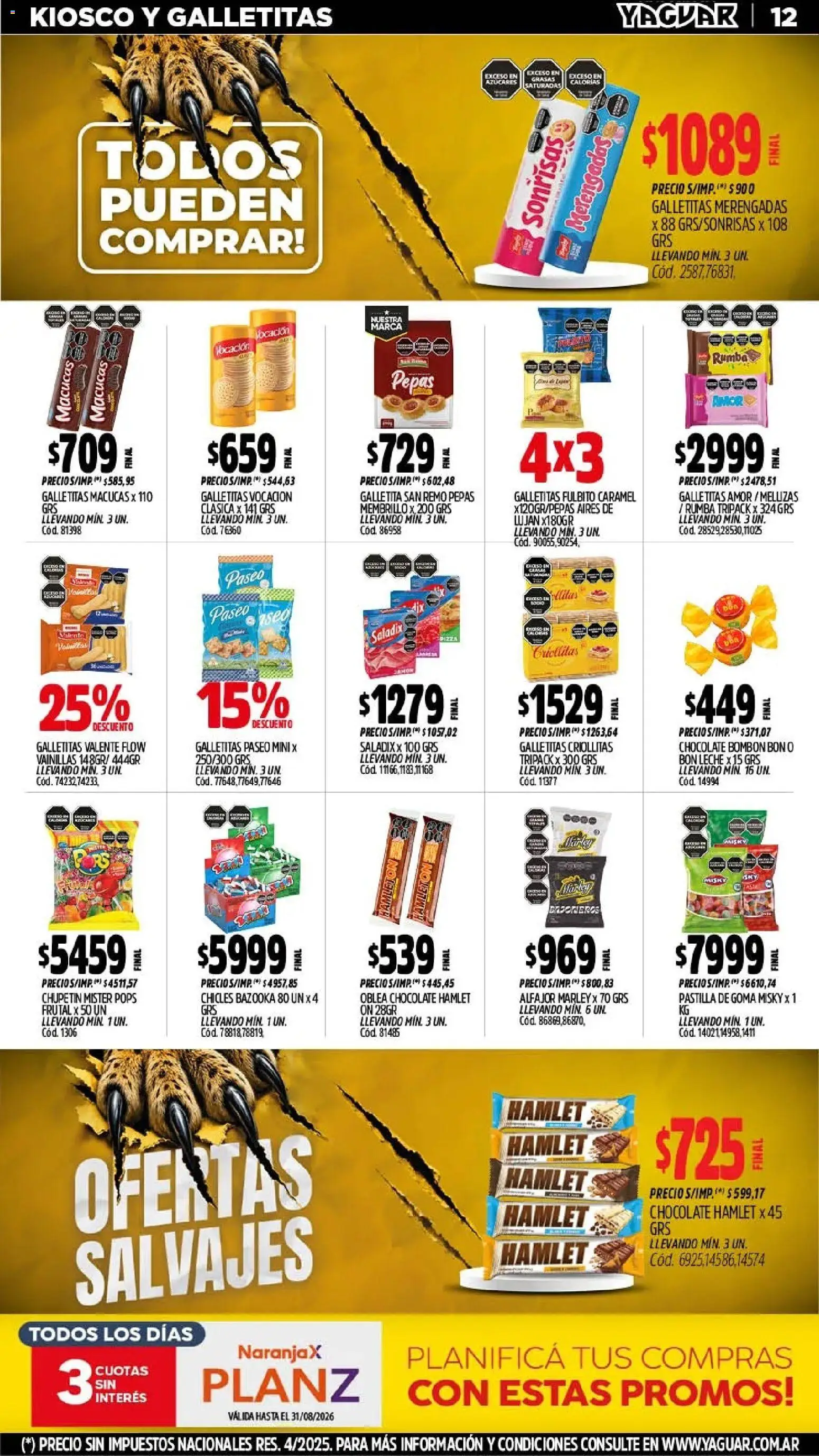 Yaguar catálogo │ válido desde el 03/08/2026 | Página: 13