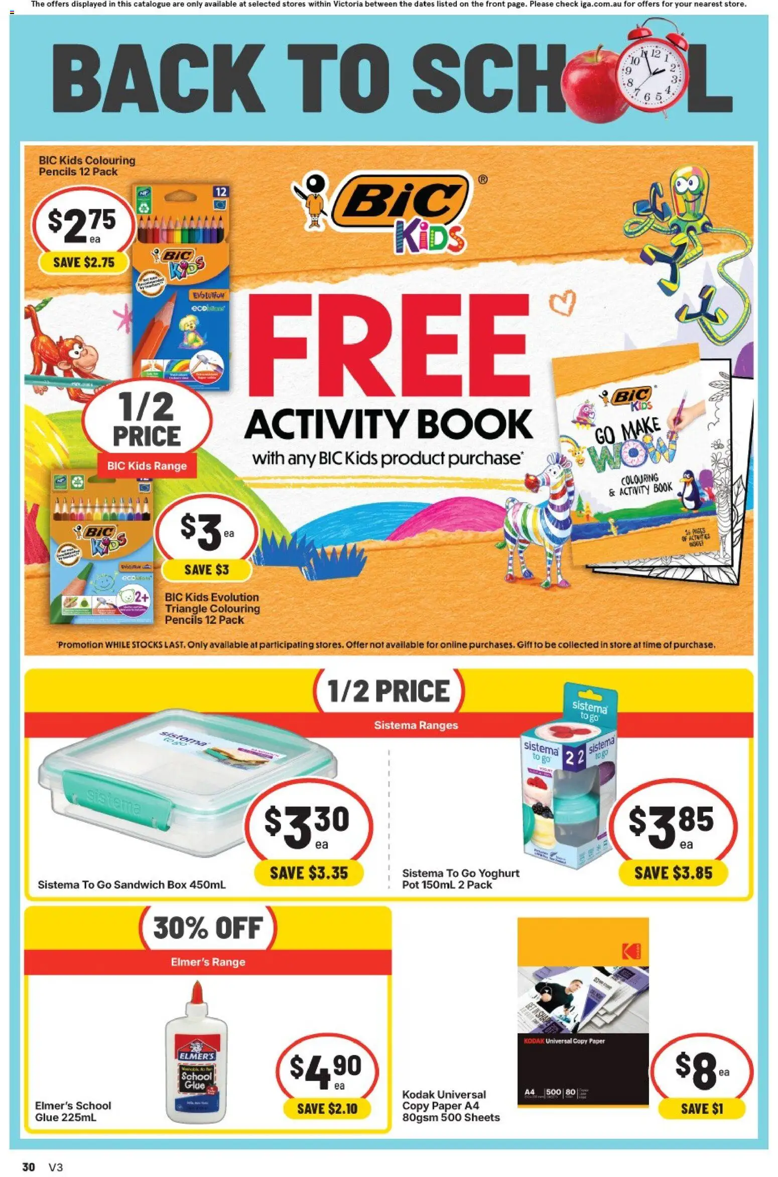 IGA catalogue - valid from 30/09/2026 | Page: 36 | Products: Box, Pot, Yoghurt, Glue