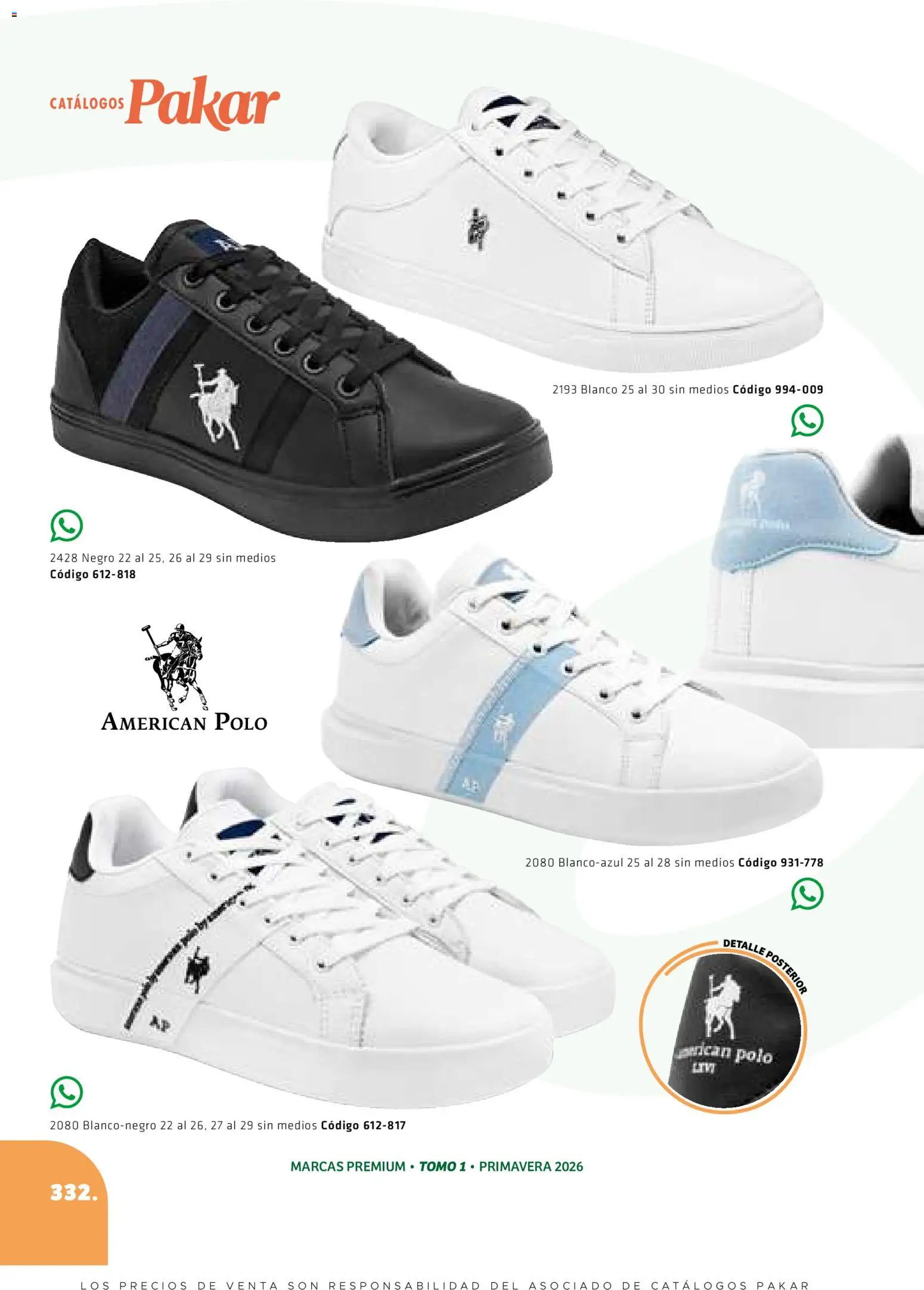 Nuevas ofertas de SC Pakar válidas en toda la República Mexicana desde el 27/02/2026. ¡Encuentra las mejores ofertas en SC Pakar catálogo Premium Men Tomo 1! | Página: 332