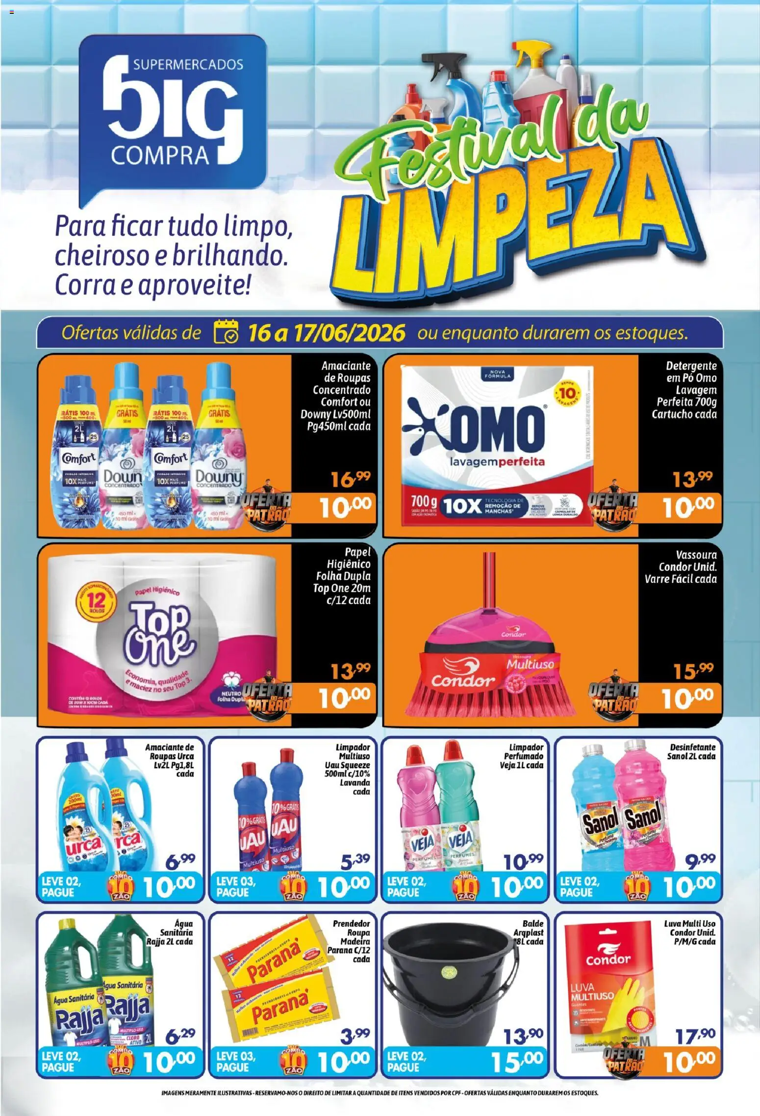 Big Compra Folheto - válido de 16.06.2026 | Página: 1 | Produtos: Perfume, Pó, Roupas, Amaciante