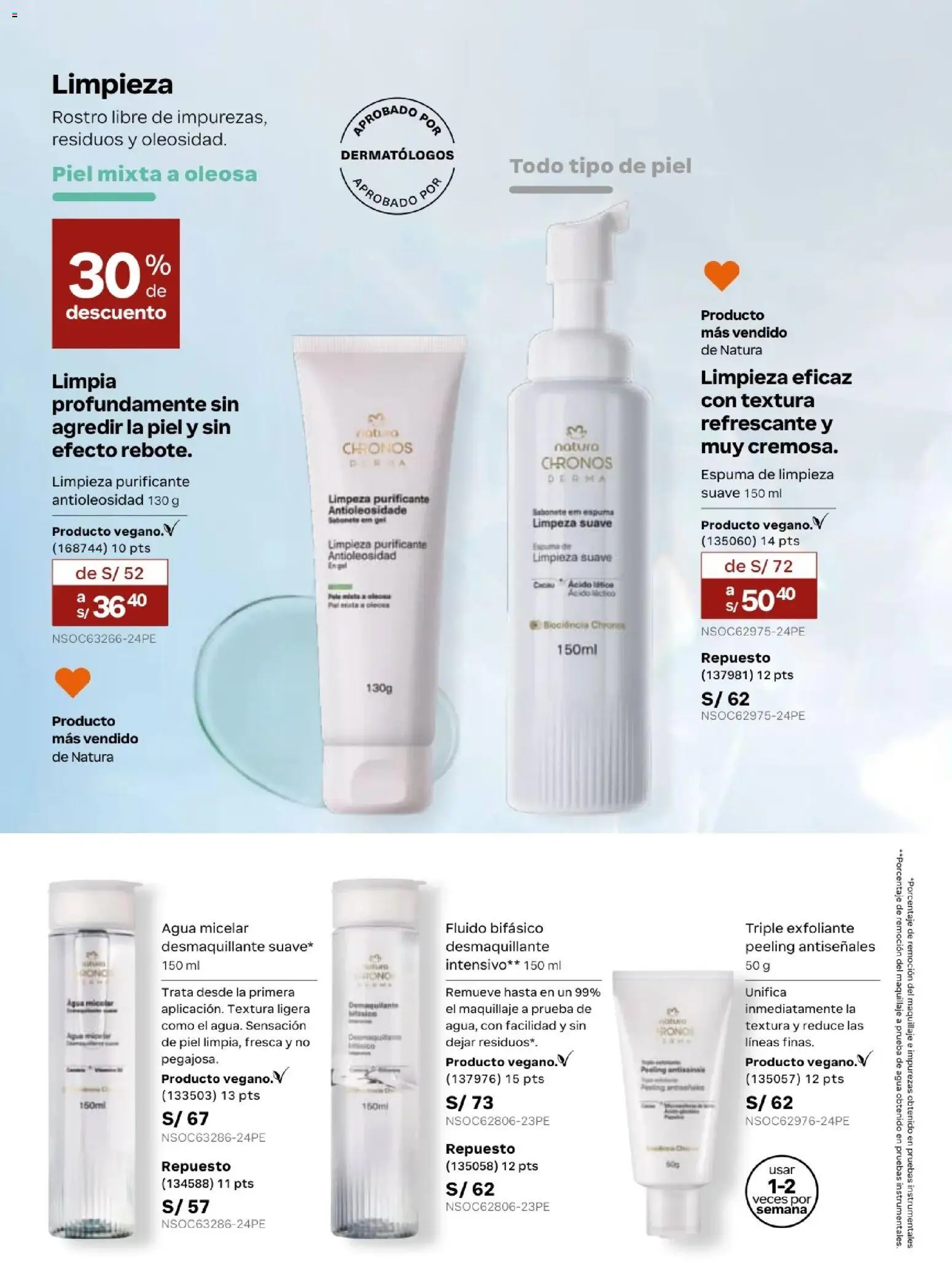 Catálogo Natura válido desde 24.05.2026 | Página: 89 | Productos: Exfoliante, Maquillaje