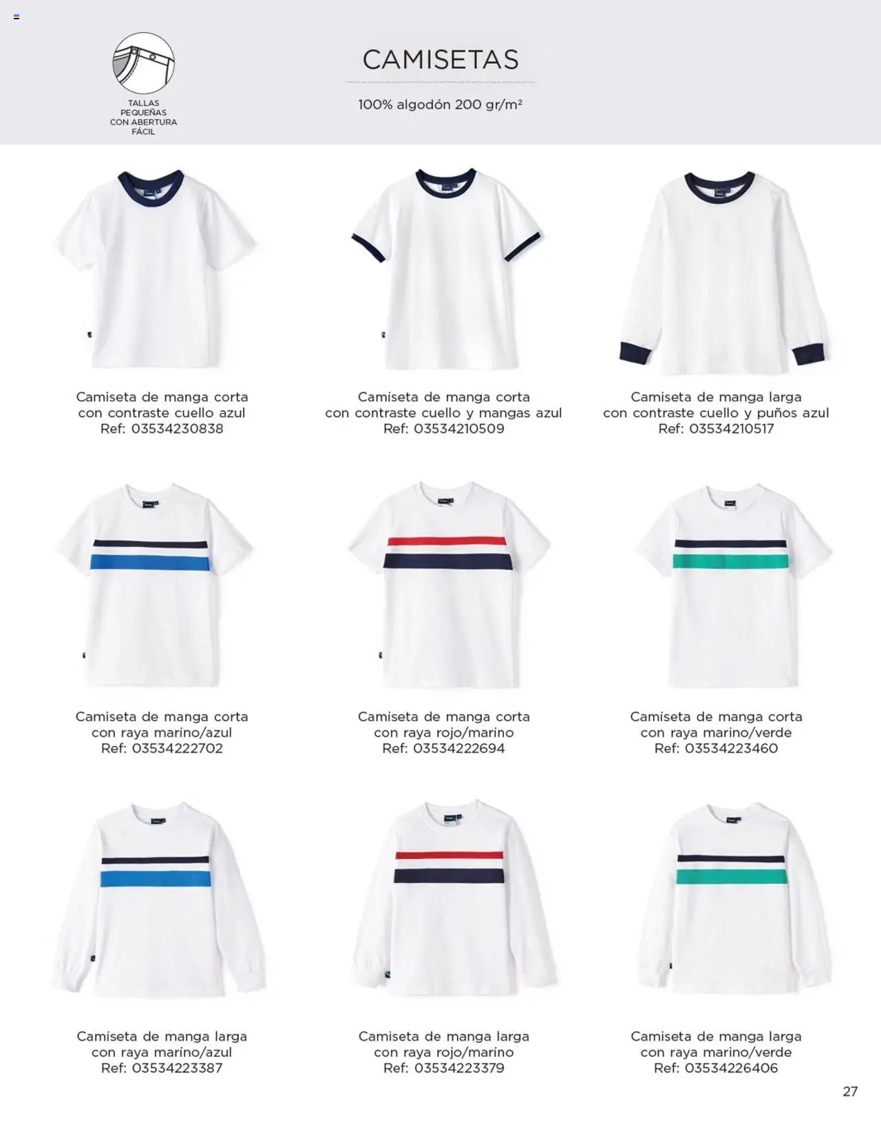 Nuevas ofertas de El Corte Inglés válidas en toda la República Mexicana desde el 04/04/2025. ¡Encuentra las mejores ofertas en El Corte Inglés catálogo Colección Uniformes 2024! | Página: 27 | Productos: Manga, Algodón, Camiseta
