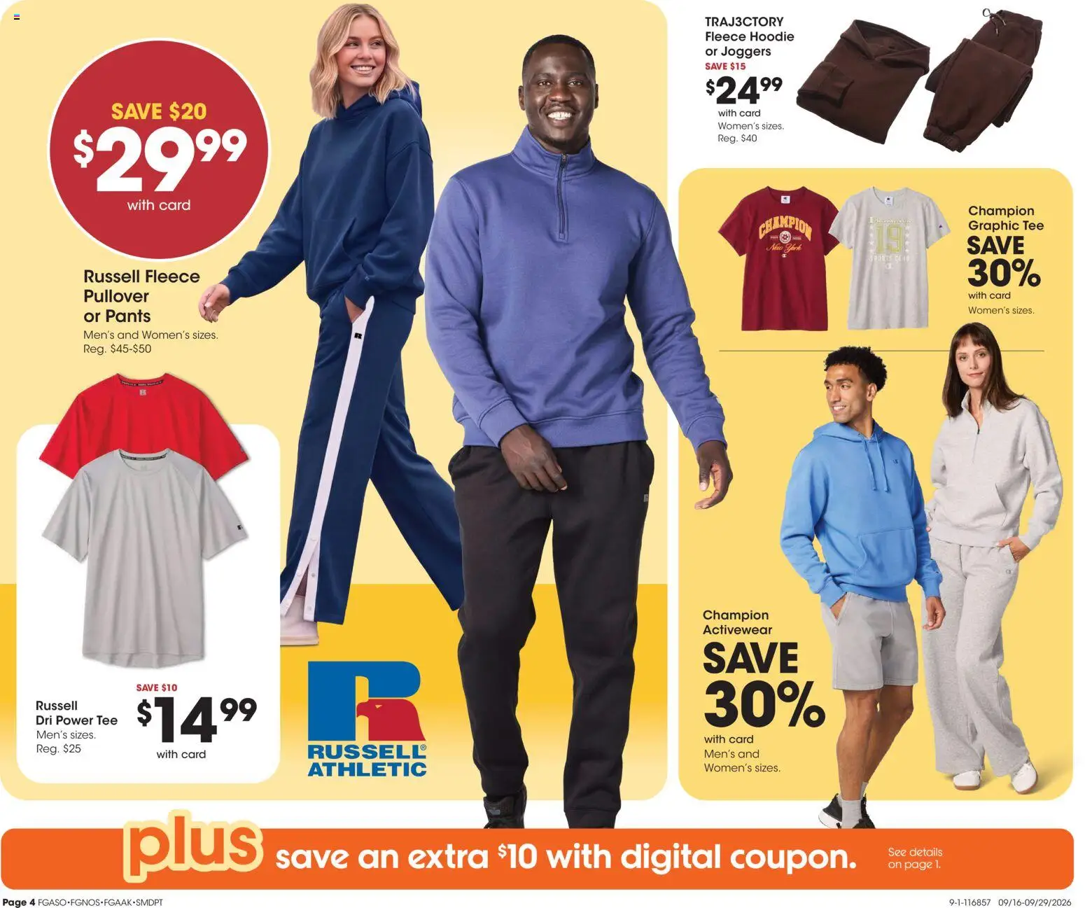 Fred Meyer Home & Apparel - valid from 09/16/2026 | Page: 4 | Products: Hoodie, Pants