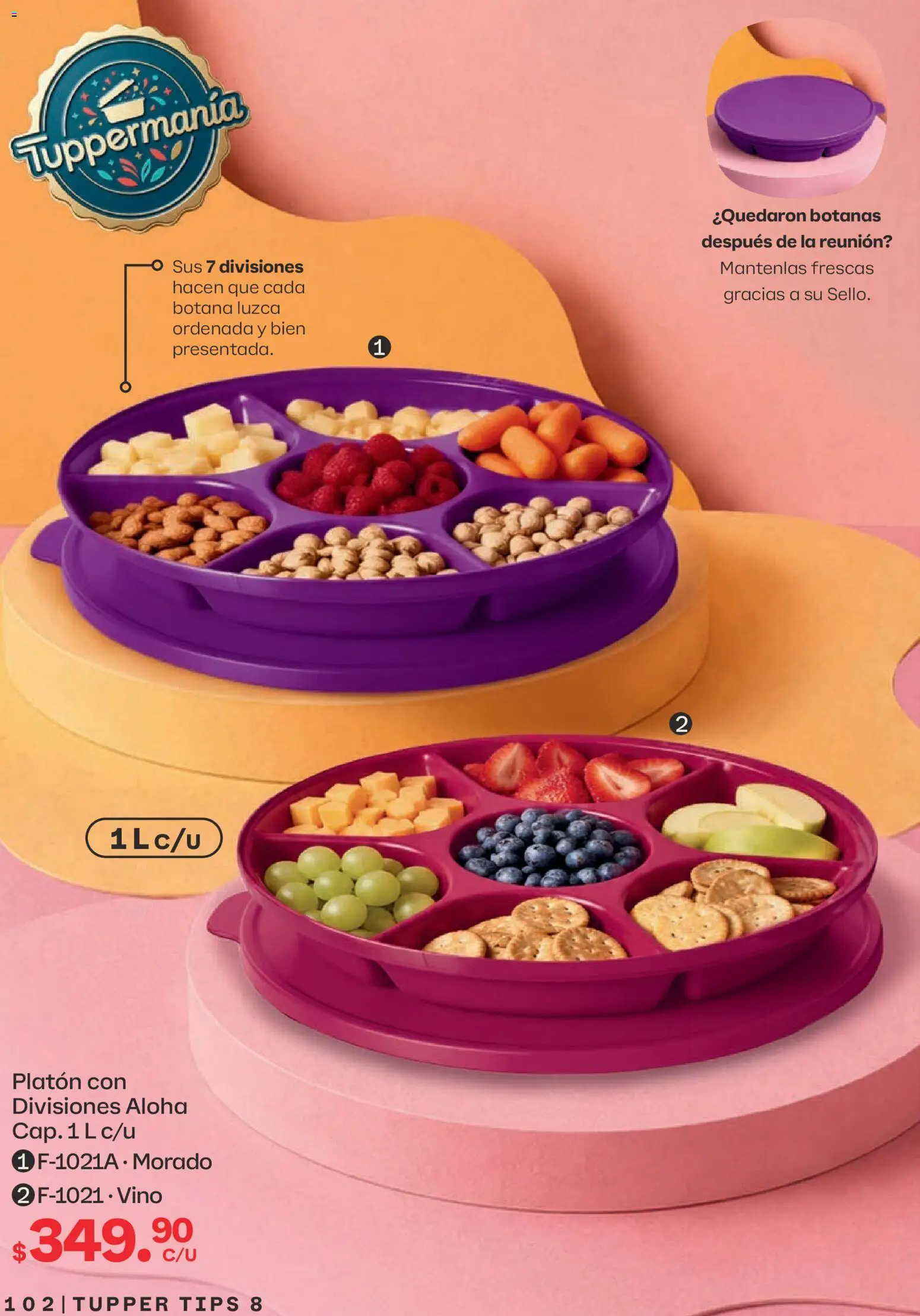 Nuevas ofertas de Tupperware válidas en toda la República Mexicana desde el 13/07/2026. ¡Encuentra las mejores ofertas en Tupperware catálogo! | Página: 102 | Productos: Tupper, Vino