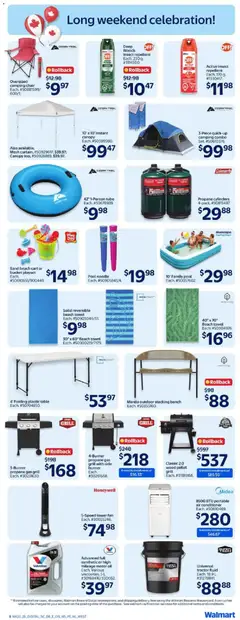 Preview of Oversized camping chair, Oversized camping chair Each. #50881599/600/1. from shop Walmart valid from Jun 25, 2026 | Page: 9