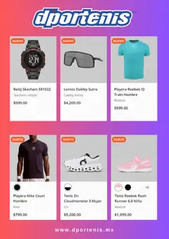 Vista previa de Dportenis catálogo, nuevo folleto de la tienda, válido en México a partir del 16/09/2026 | Página: 2 | Productos: Tenis, Lentes, Playera, Reloj