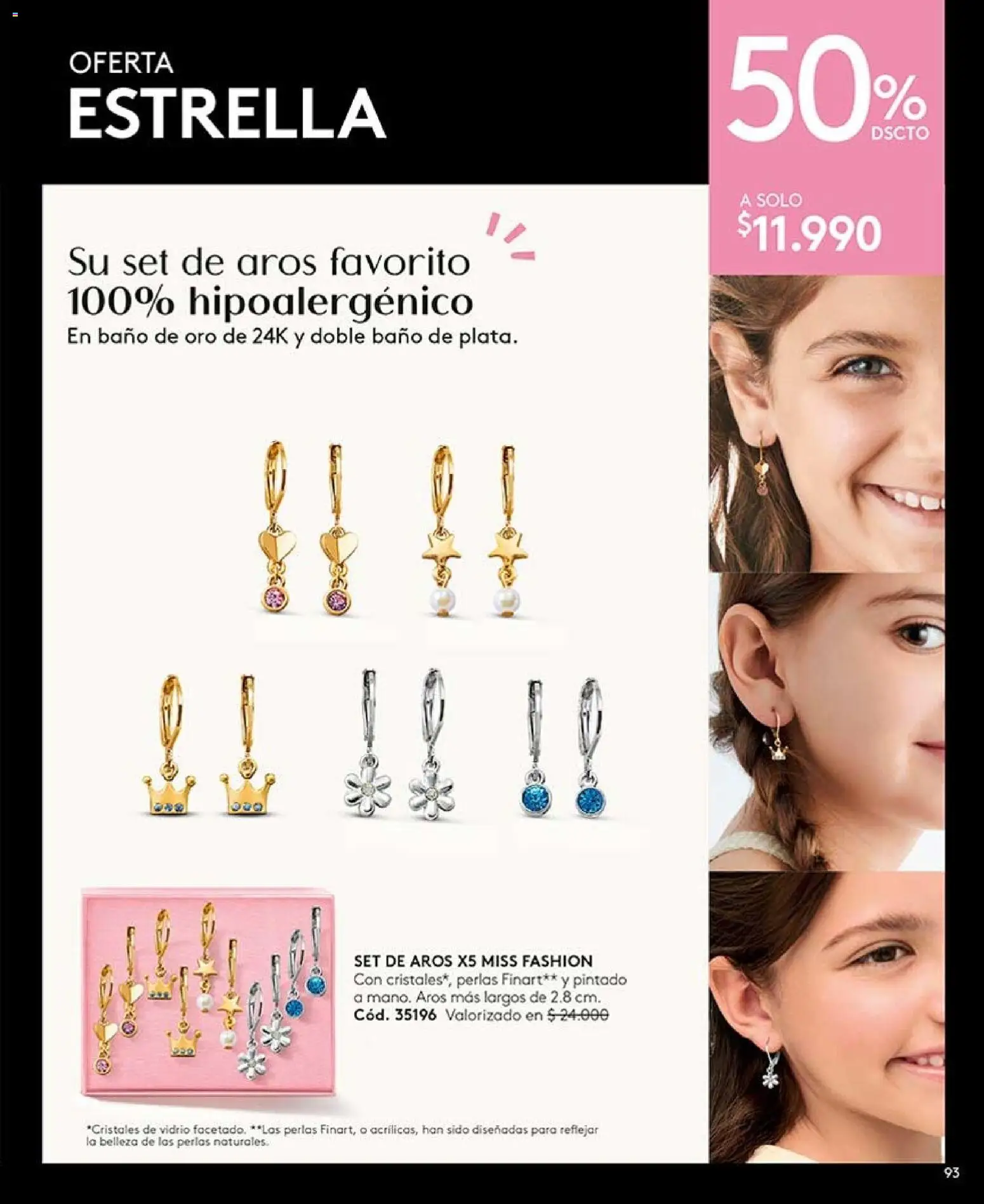 Catálogo Ésika Campaña 12 │ válido desde el 06.07.2026 | Página: 93 | Productos: Baño, Aros
