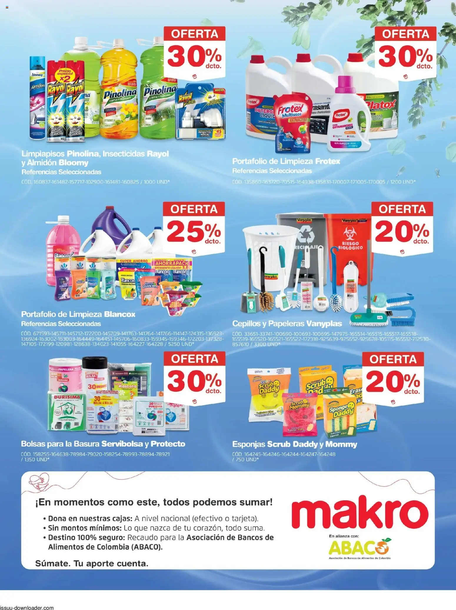 Makro revista - valida desde el 14/08/2026 | Página: 5 | Productos: Detergente líquido, Esponja, Quitamanchas, Detergente