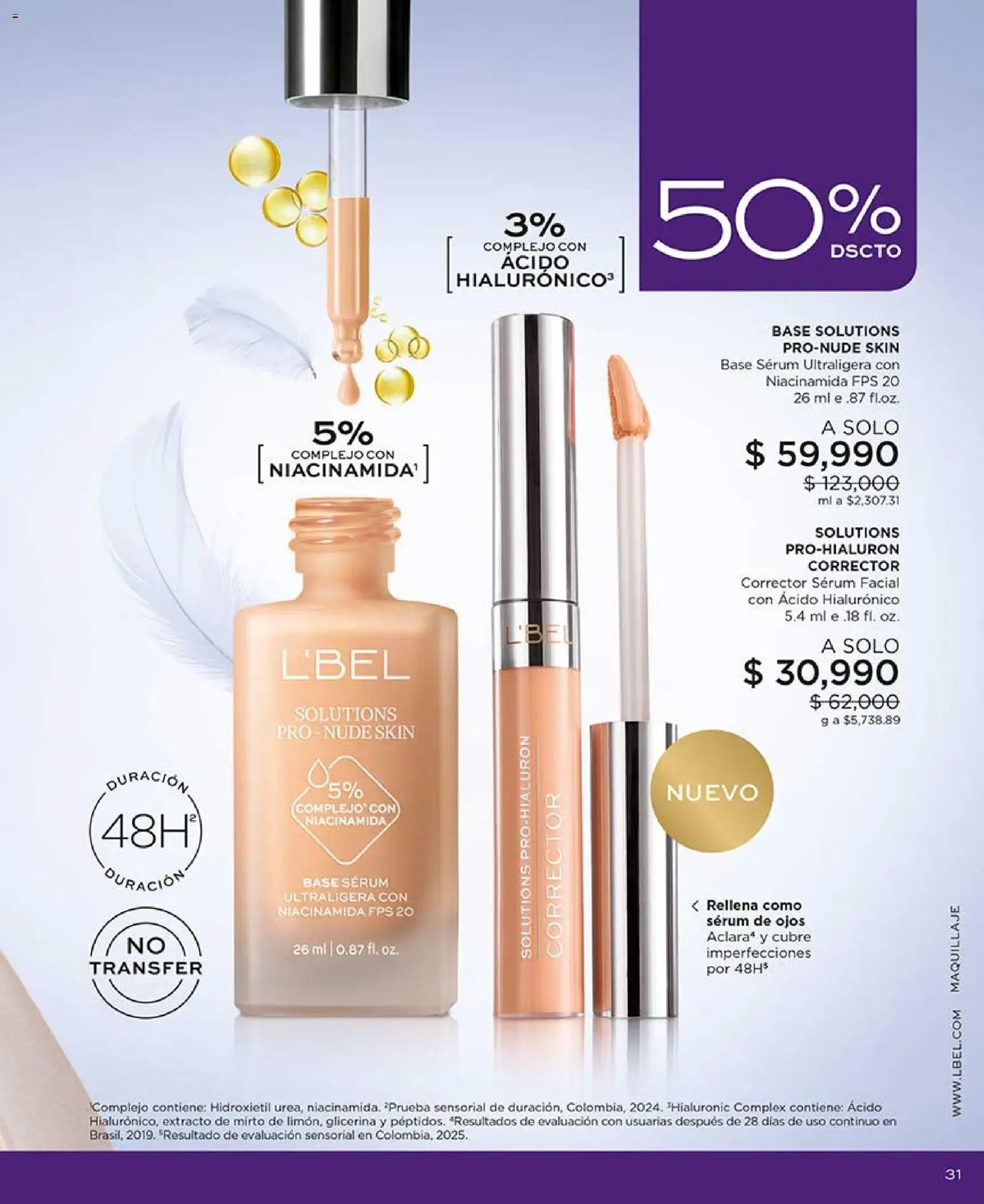 L'Bel revista - valida desde el 17.07.2026 | Página: 31 | Productos: Serum, Maquillaje, Corrector