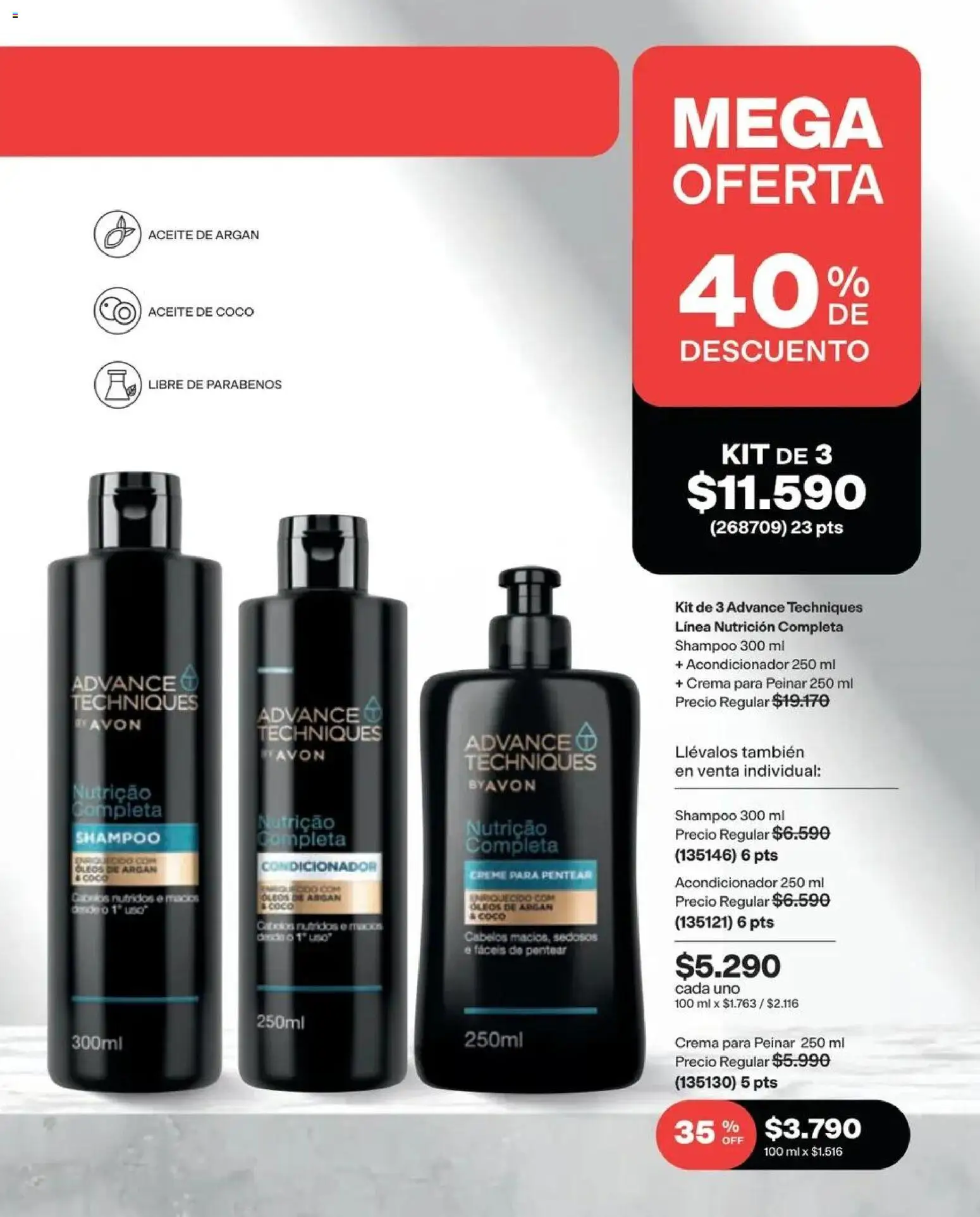 Catálogo Avon Campaña 14 │ válido desde el 15.09.2026 | Página: 162 | Productos: Aceite de coco, Acondicionador, Crema, Individual