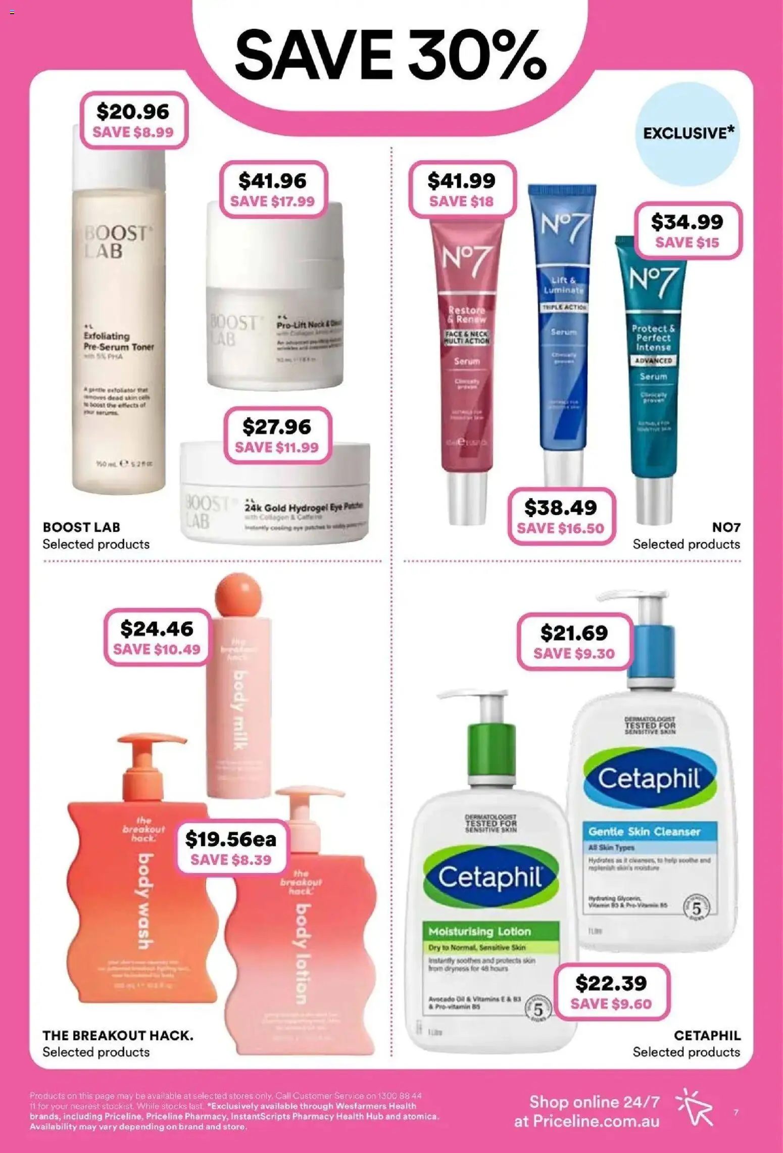 Priceline Pharmacy catalogue Torrens Park - 10/09/2026 > weekly / monthly specials | Page: 7 | Products: Milk, Lotion, Body lotion, Dryness