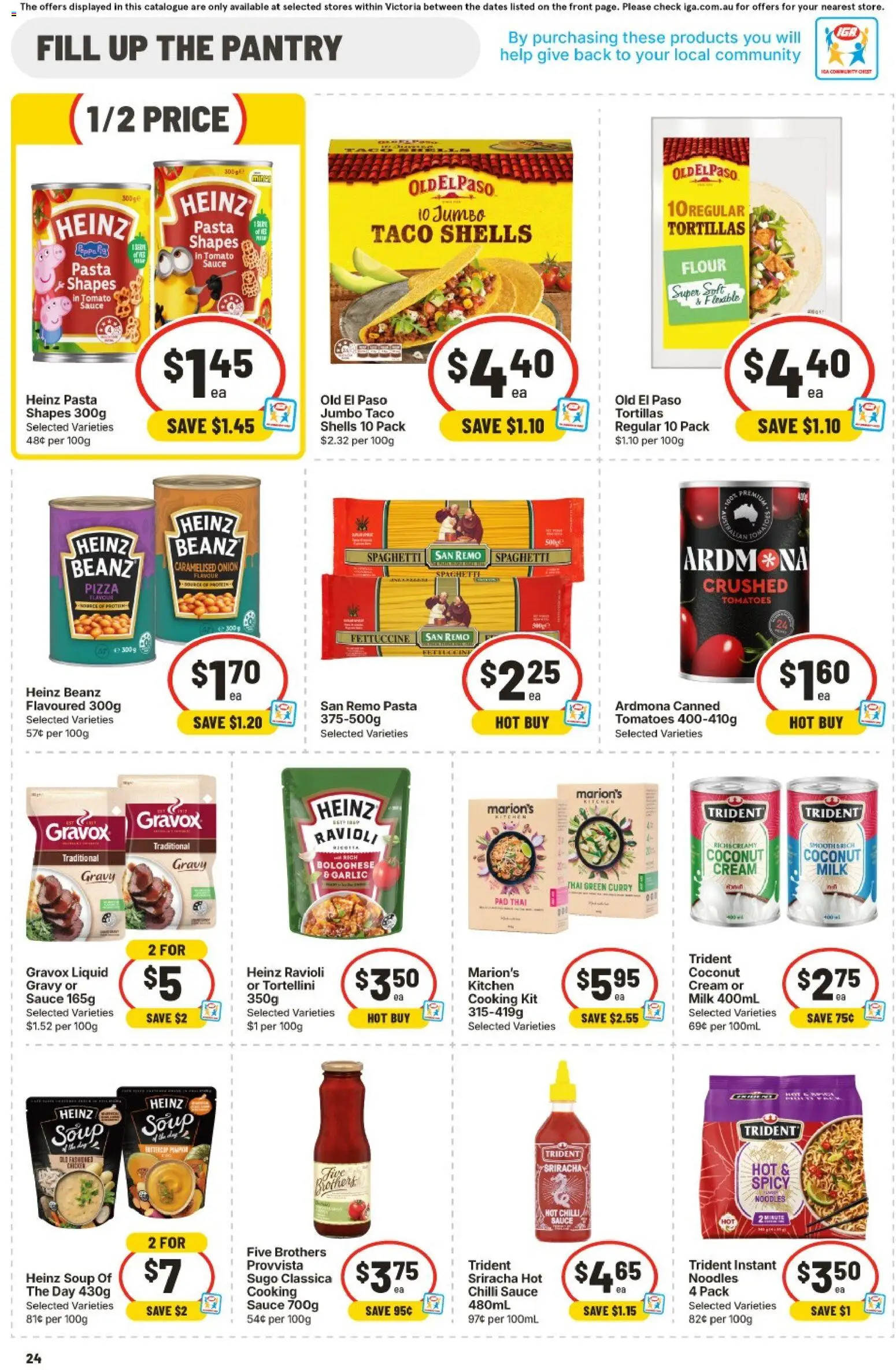 IGA catalogue - valid from 10.06.2026 | Page: 22 | Products: Curry, Milk, Tomatoes, Cream