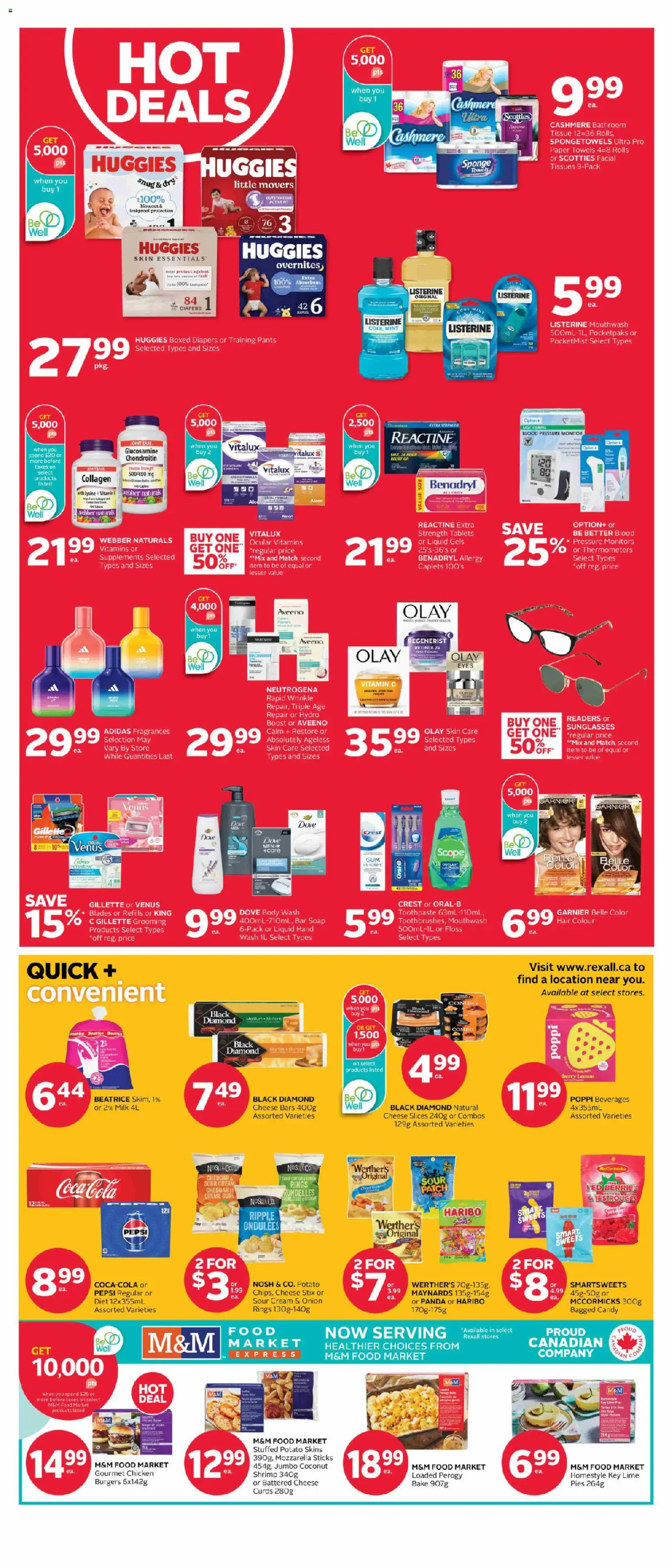 Rexall flyer valid from Jul 17, 2026 | Page: 4 | Products: Cream, Lime, Mozzarella, Shrimp