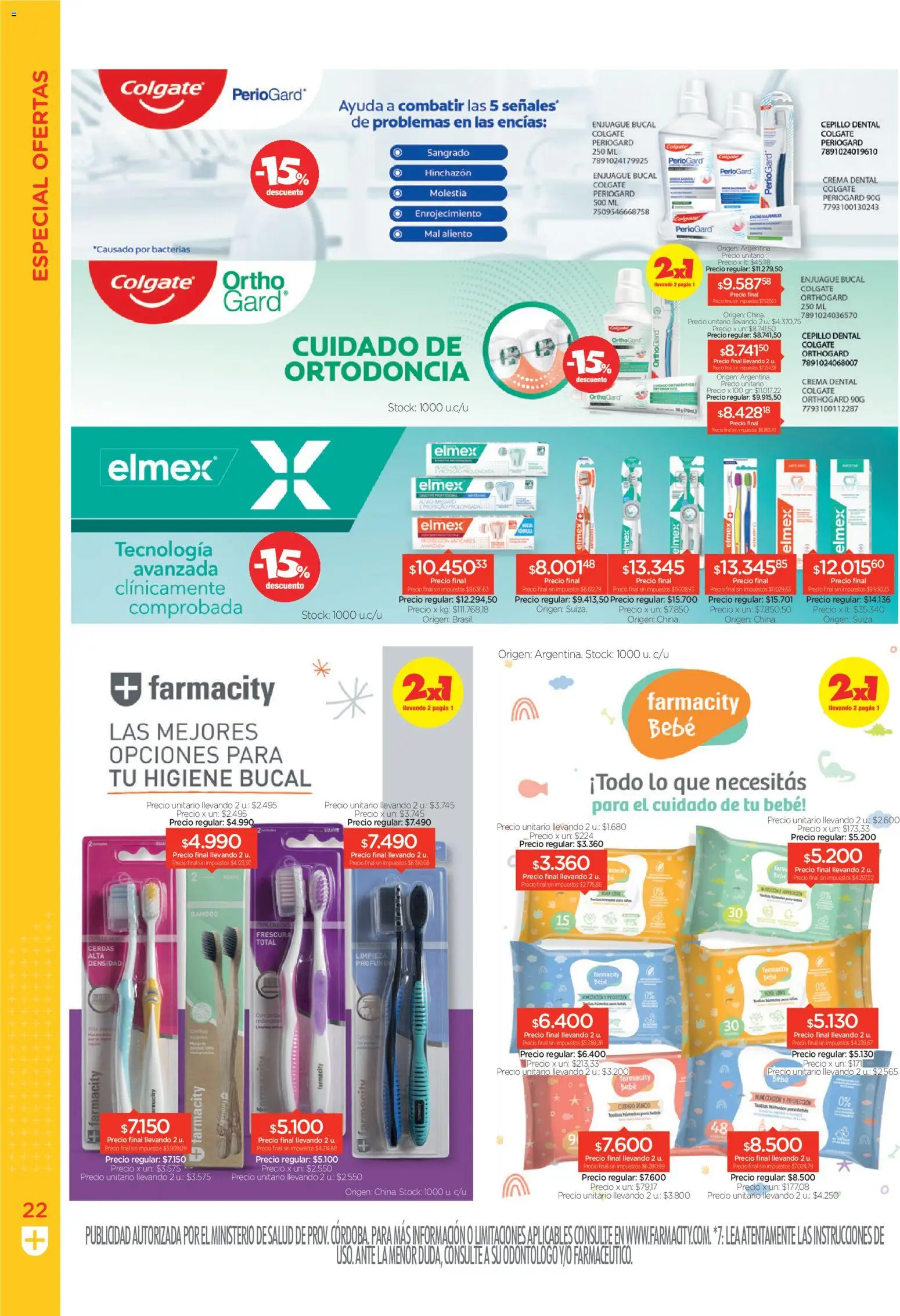 Farmacity catálogo │ válido desde el 02.06.2026 | Página: 22 | Productos: Cepillo, Enjuague bucal, Crema