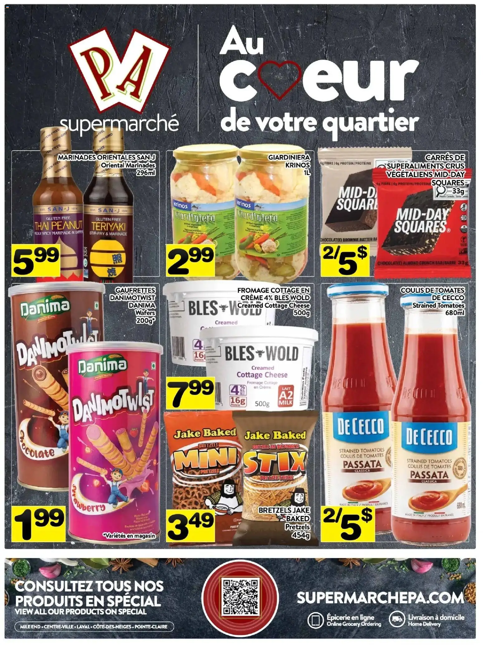 Pa Supermarché flyer valid from Aug 10, 2026 | Page: 7 | Products: Cottage cheese, Cheese, Protein, Tomatoes