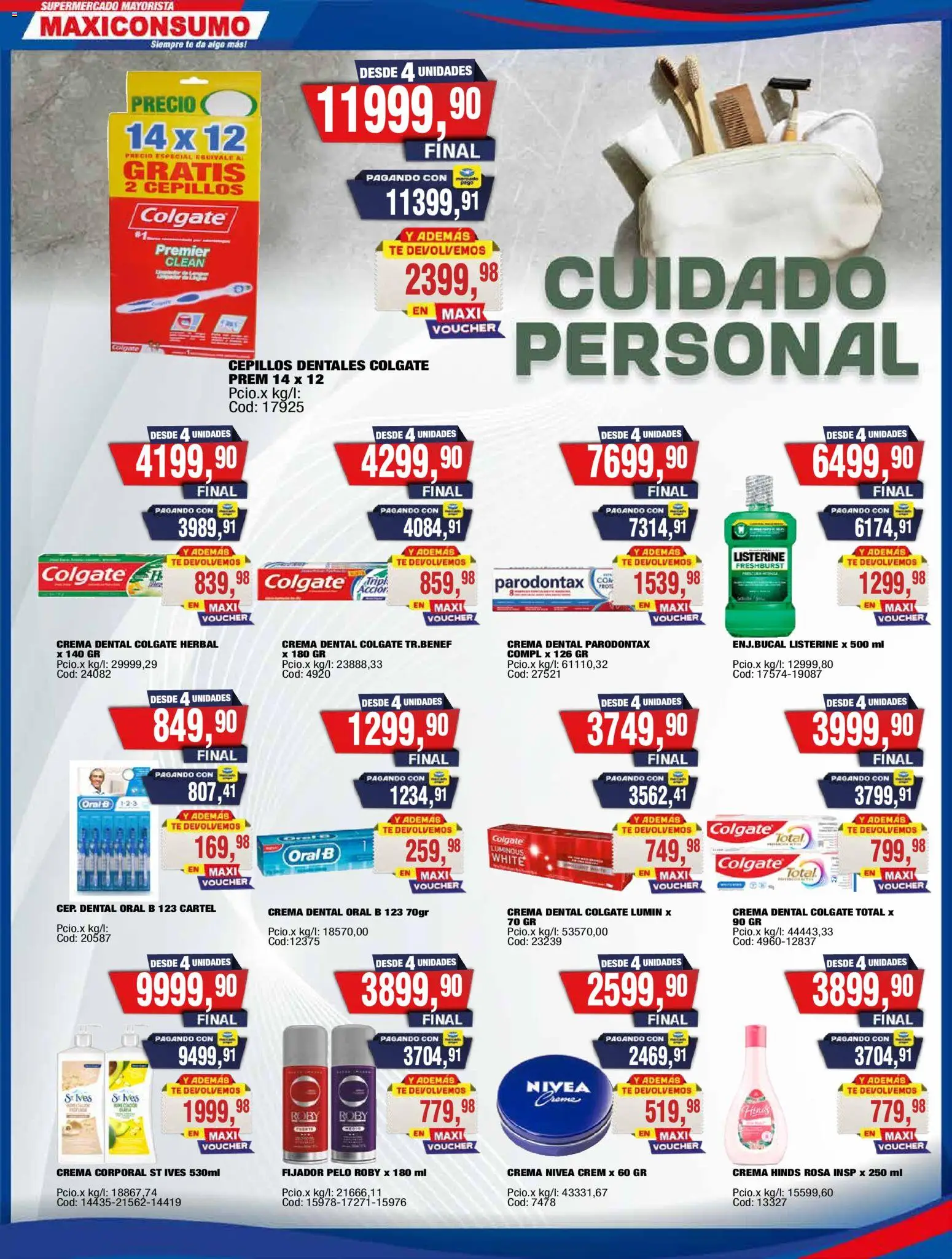Maxiconsumo - Ofertas Zona 2 │ válido desde el 07/09/2026 | Página: 28 | Productos: Body, Listerine, Fijador, Té