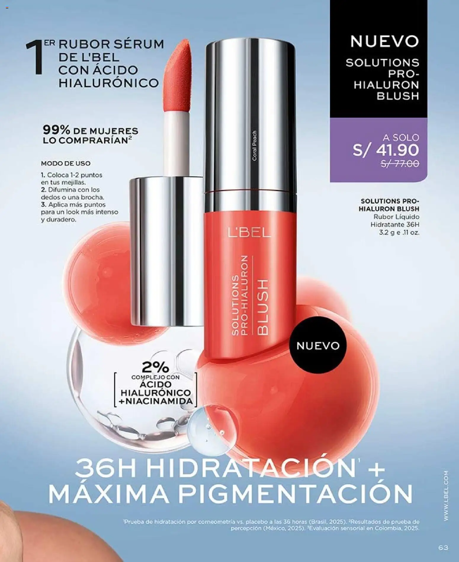 Catálogo L'Bel válido desde 22/08/2026 | Página: 63 | Productos: Rubor