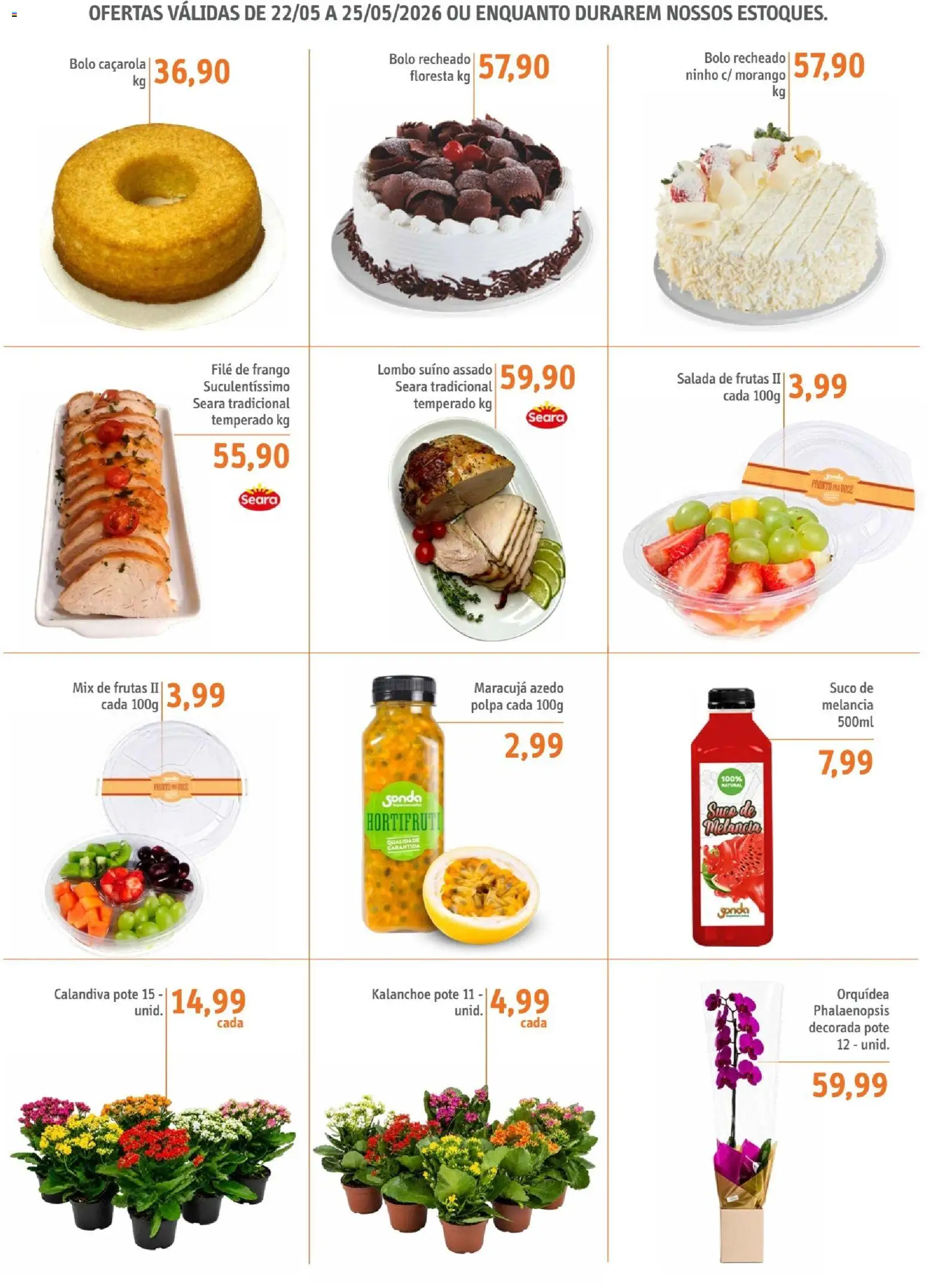 Sonda Folheto - válido de 22.05.2026 | Página: 5 | Produtos: Maracujá, Caçarola, Suco, Frango