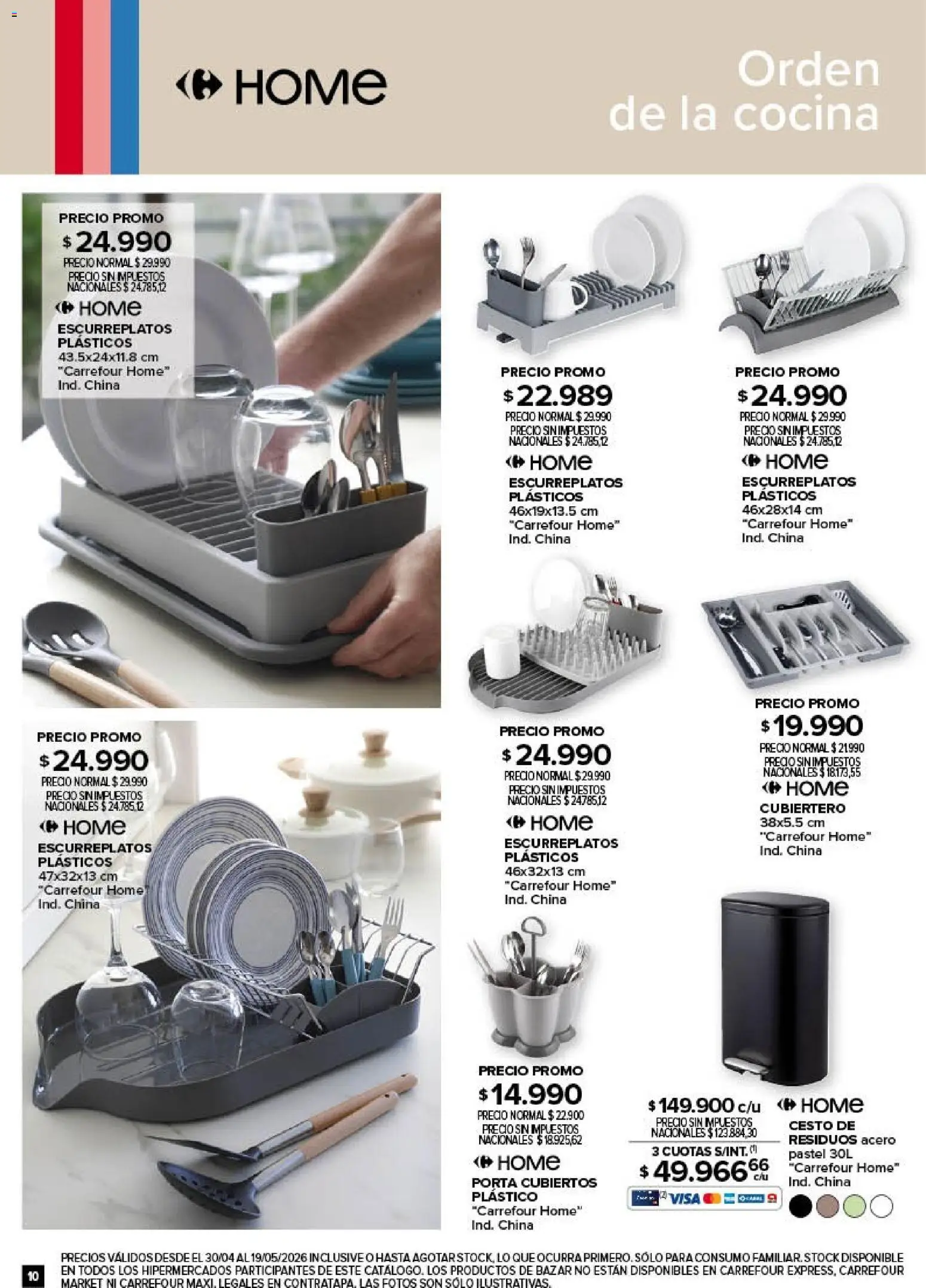 Carrefour - Deco Hogar  │ válido desde el 30.04.2026 | Página: 10 | Productos: Cocina
