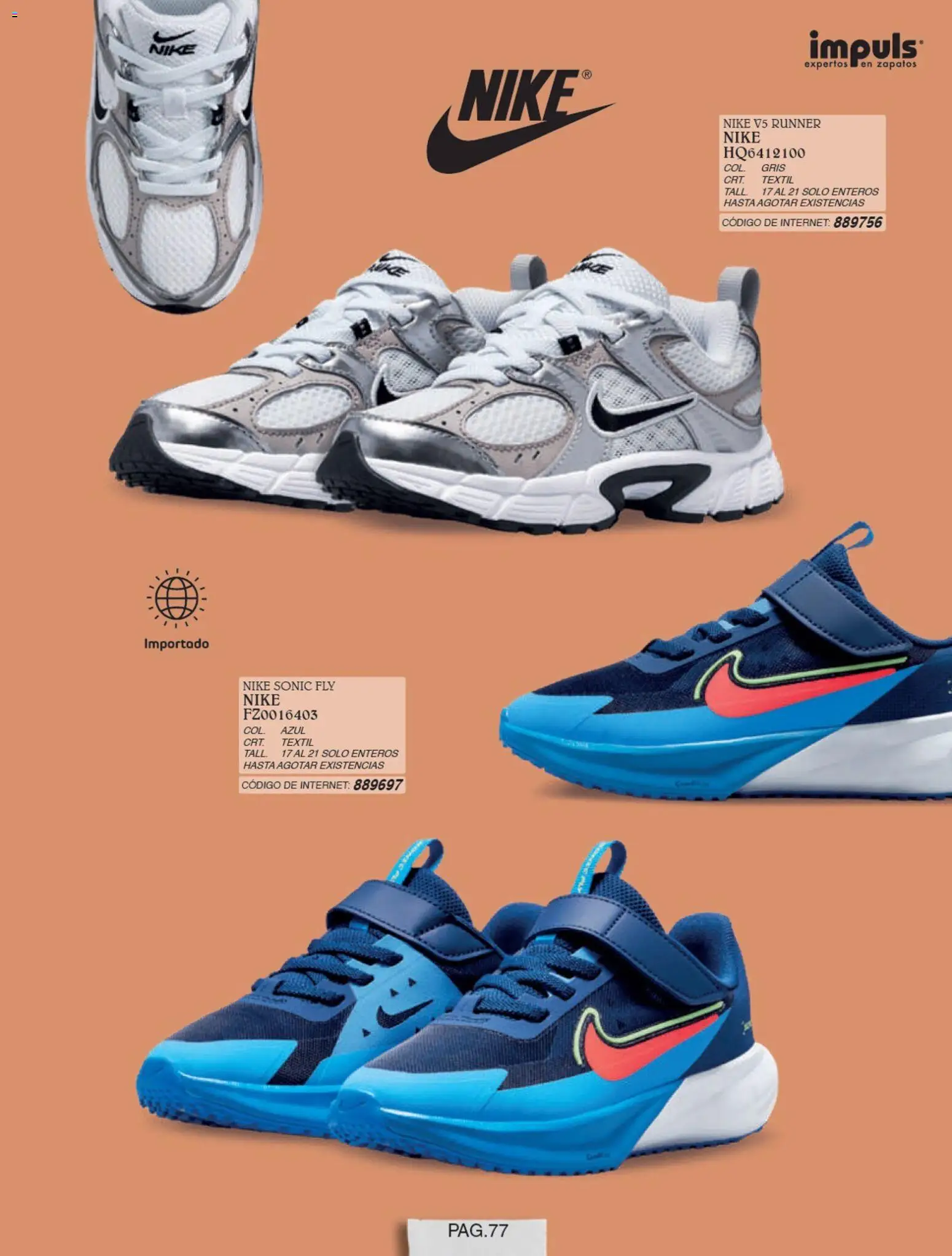 Nuevas ofertas de Impuls válidas en toda la República Mexicana desde el 01/07/2026. ¡Encuentra las mejores ofertas en Impuls catálogo Niño! | Página: 79 | Productos: Zapatos