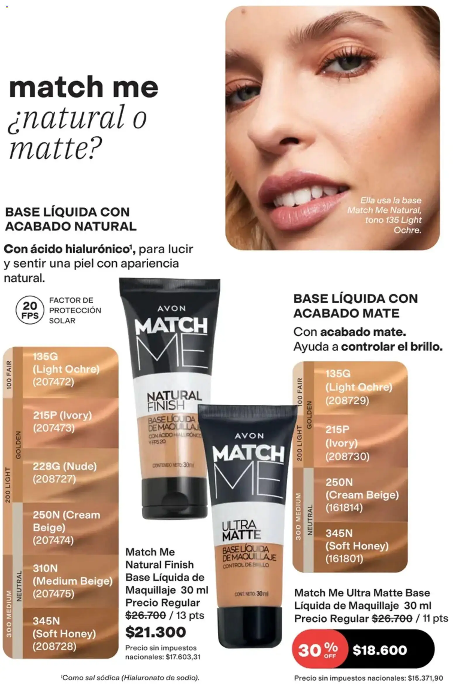 Catálogo AVON Campaña 13 │ válido desde el 01/09/2026 | Página: 29 | Productos: Mate, Maquillaje, Sal, Brillo