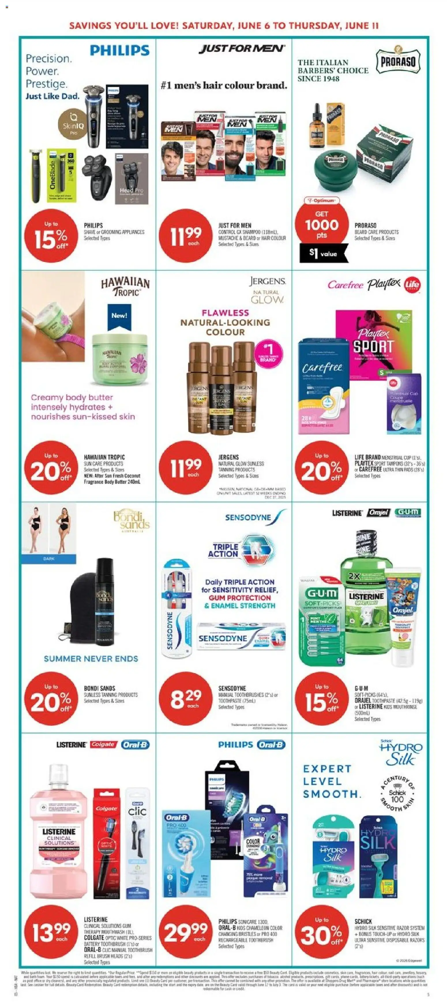 Shoppers flyer valid from 05.06.2026 | Page: 13 | Products: Fragrance, Brush, Shampoo, Mouthwash
