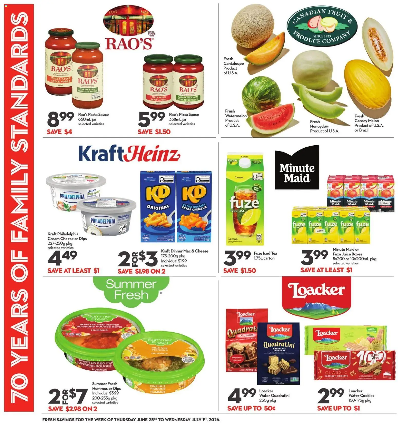 Longo's flyer valid from Jun 25, 2026 | Page: 9 | Products: Vodka, Ice cream, Cheese, Chocolate