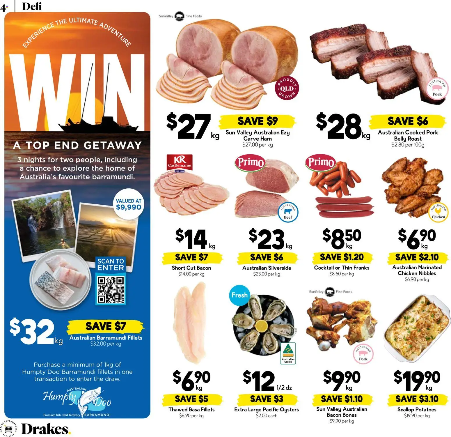 Drakes catalogue - valid from 13.05.2026 | Page: 4 | Products: Bacon, Ham, Chicken, Beef