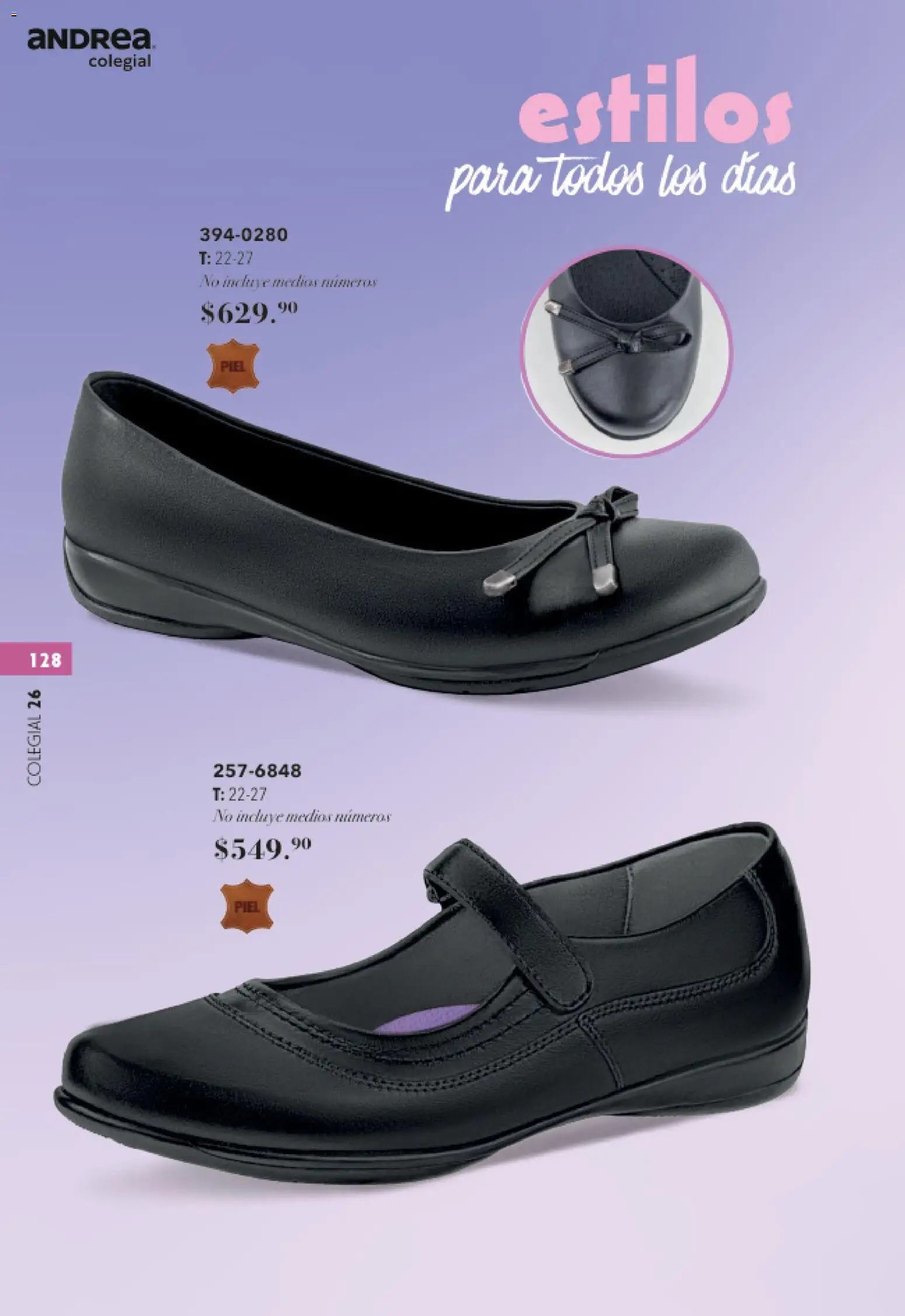 Nuevas ofertas de Andrea válidas en toda la República Mexicana desde el 23/05/2026. ¡Encuentra las mejores ofertas en Andrea catálogo Colegial! | Página: 128