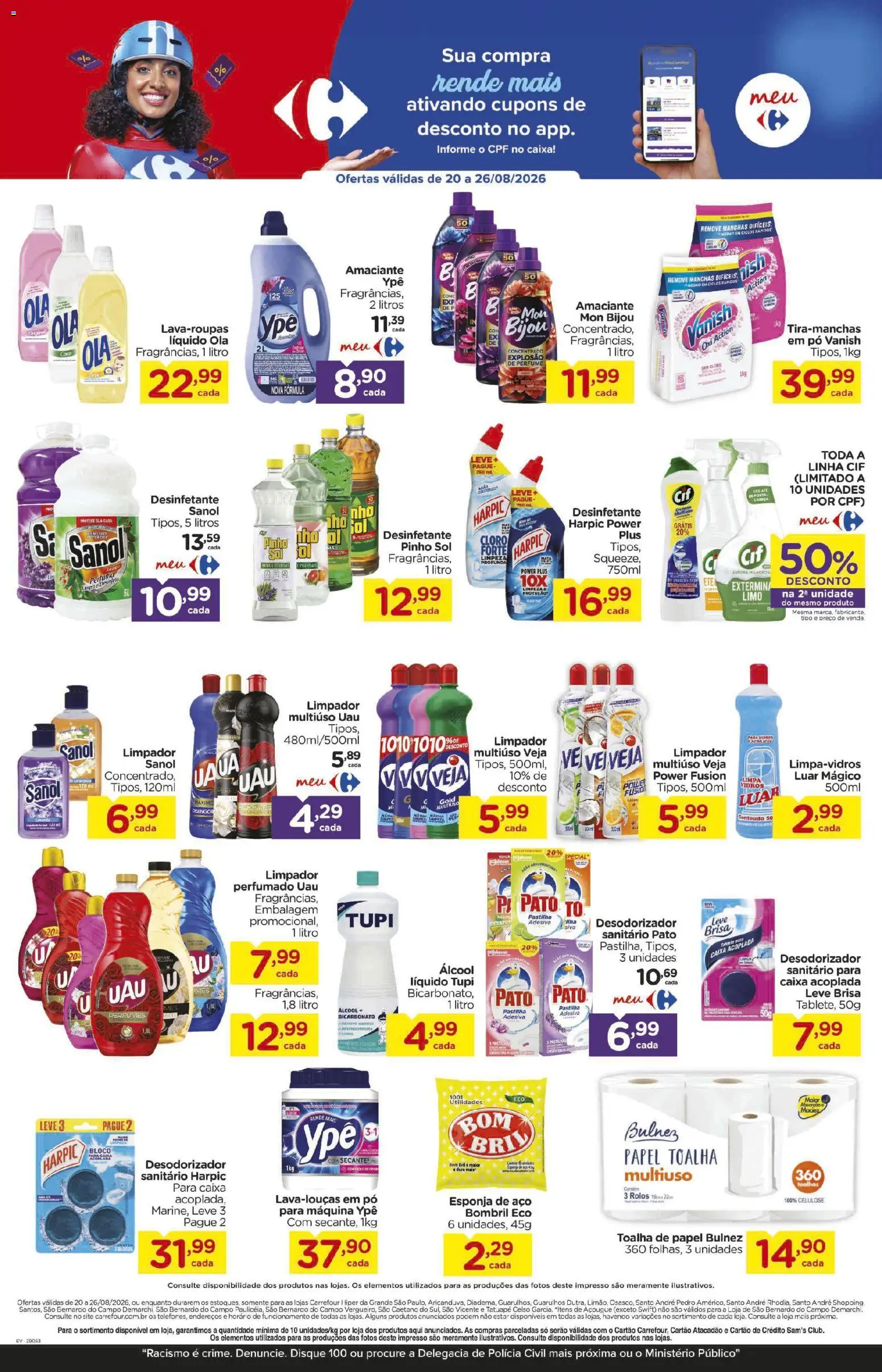 Carrefour Folheto - válido de 21/08/2026 | Página: 9 | Produtos: Papel toalha, Pera, Esponja de aço, Vanish