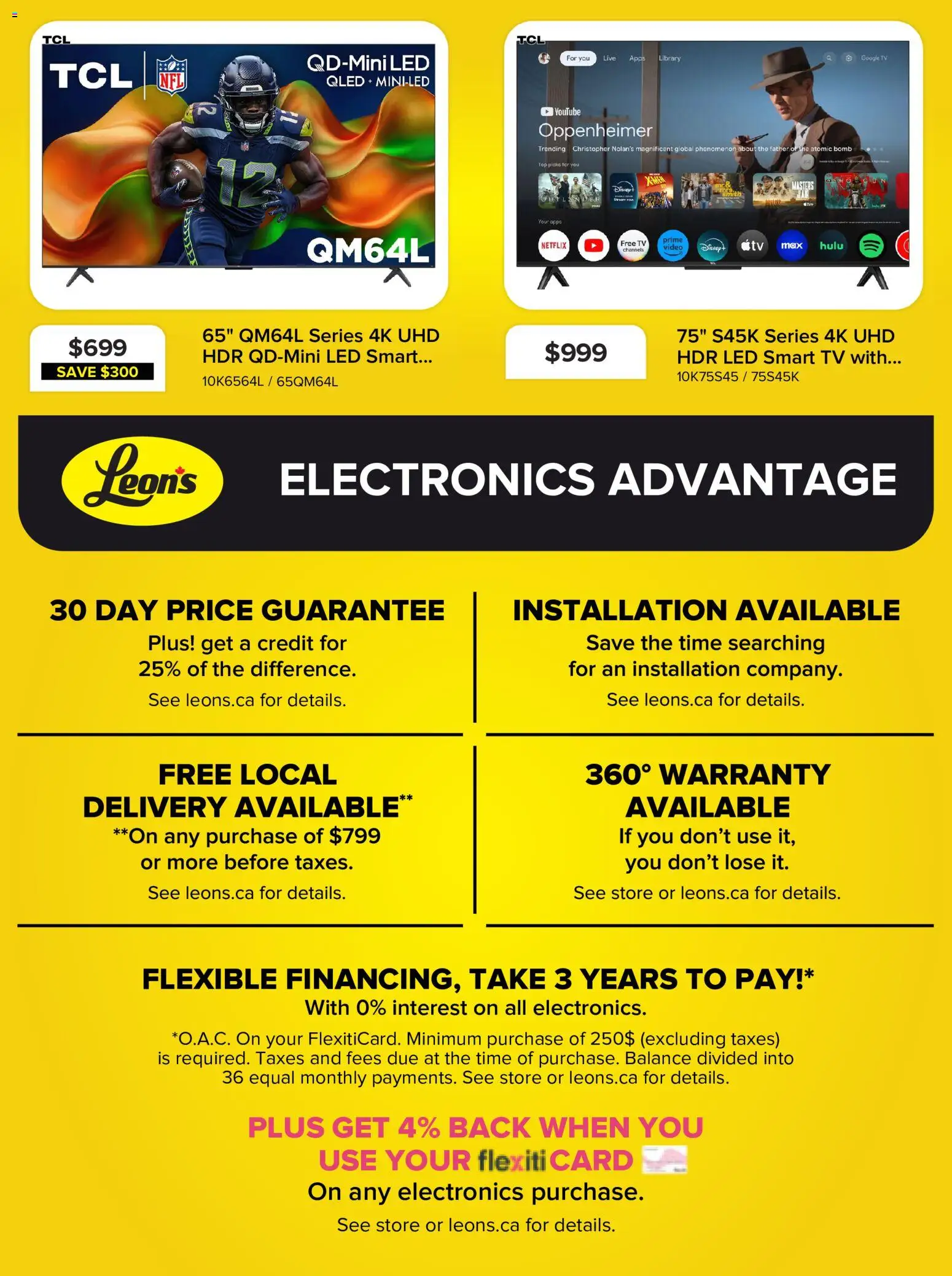 Leon's flyer valid from Sep 3, 2026 | Page: 9 | Products: Tv, Video, Library