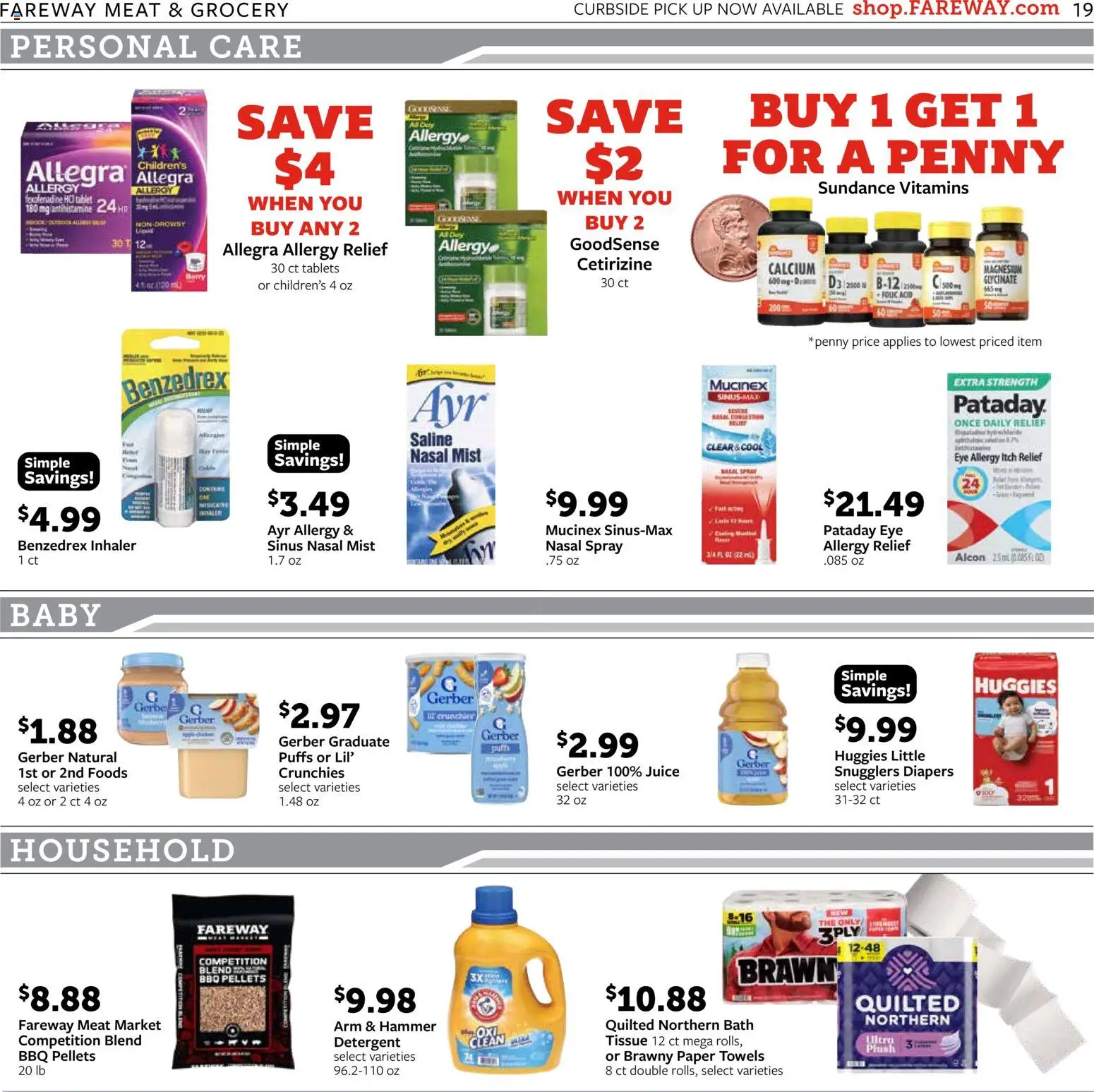 Fareway Weekly Ad - valid from 09/14/2026 | Page: 19 | Products: Diapers, Meat, Juice, Tablet