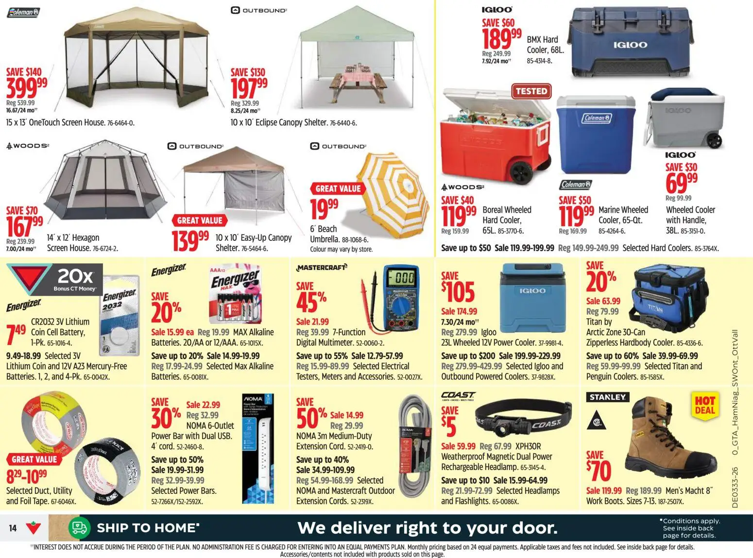 Canadian Tire flyer valid from Aug 13, 2026 | Page: 14