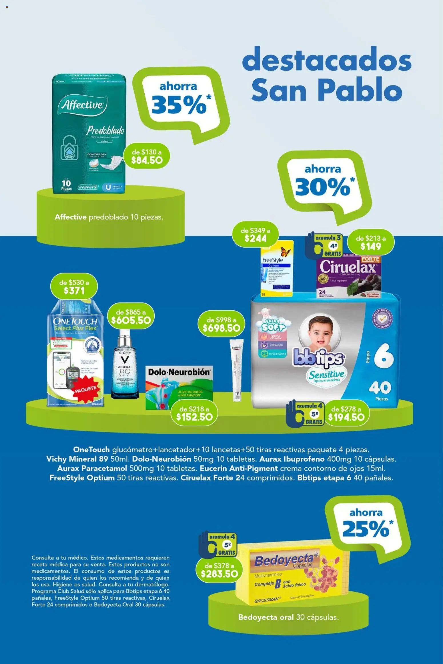 Nuevas ofertas de Farmacia San Pablo válidas en toda la República Mexicana desde el 17.05.2026. ¡Encuentra las mejores ofertas en Farmacia San Pablo catálogo! | Página: 14 | Productos: Contorno de ojos, Crema, Contorno