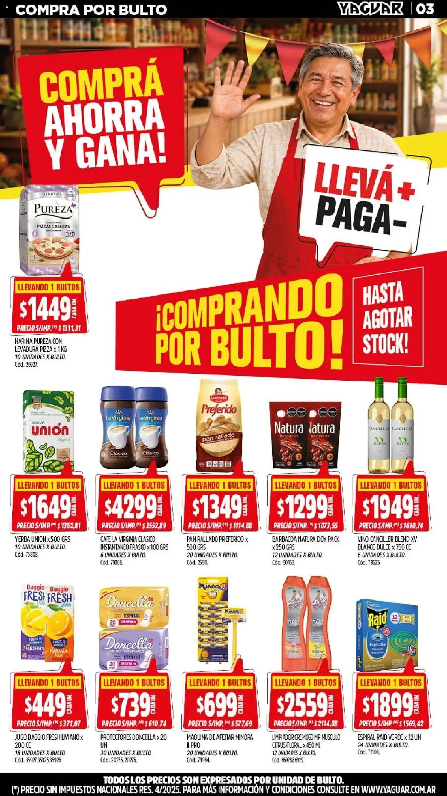 Yaguar - Oferta Semanal Jujuy │ válido desde el 21/09/2026 | Página: 3 | Productos: Yerba, Dulce, Pan, Limpiador