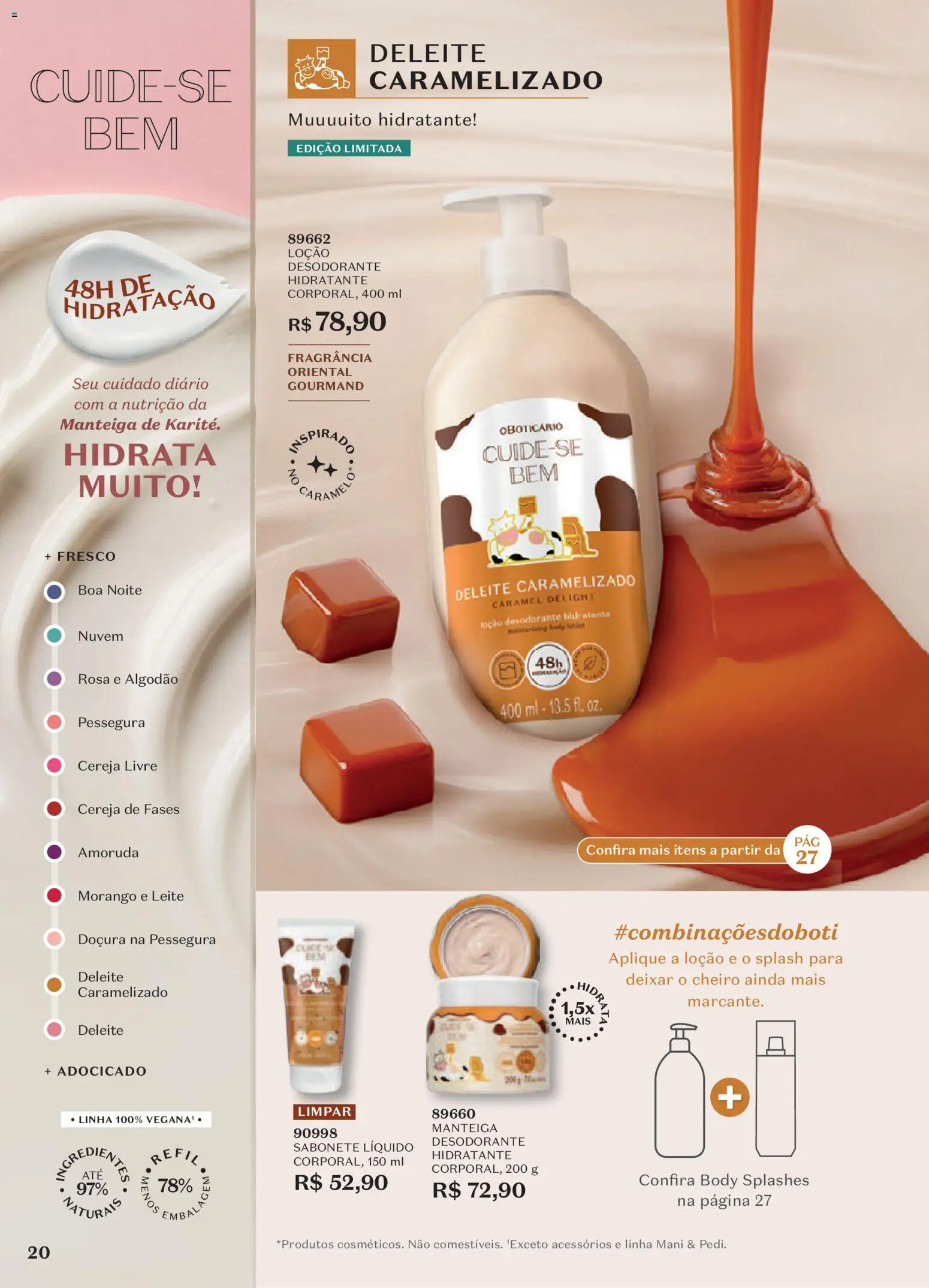 O Boticário Folheto - válido de 29/06/2026 | Página: 24 | Produtos: Fragrância, Desodorante, Leite, Algodão
