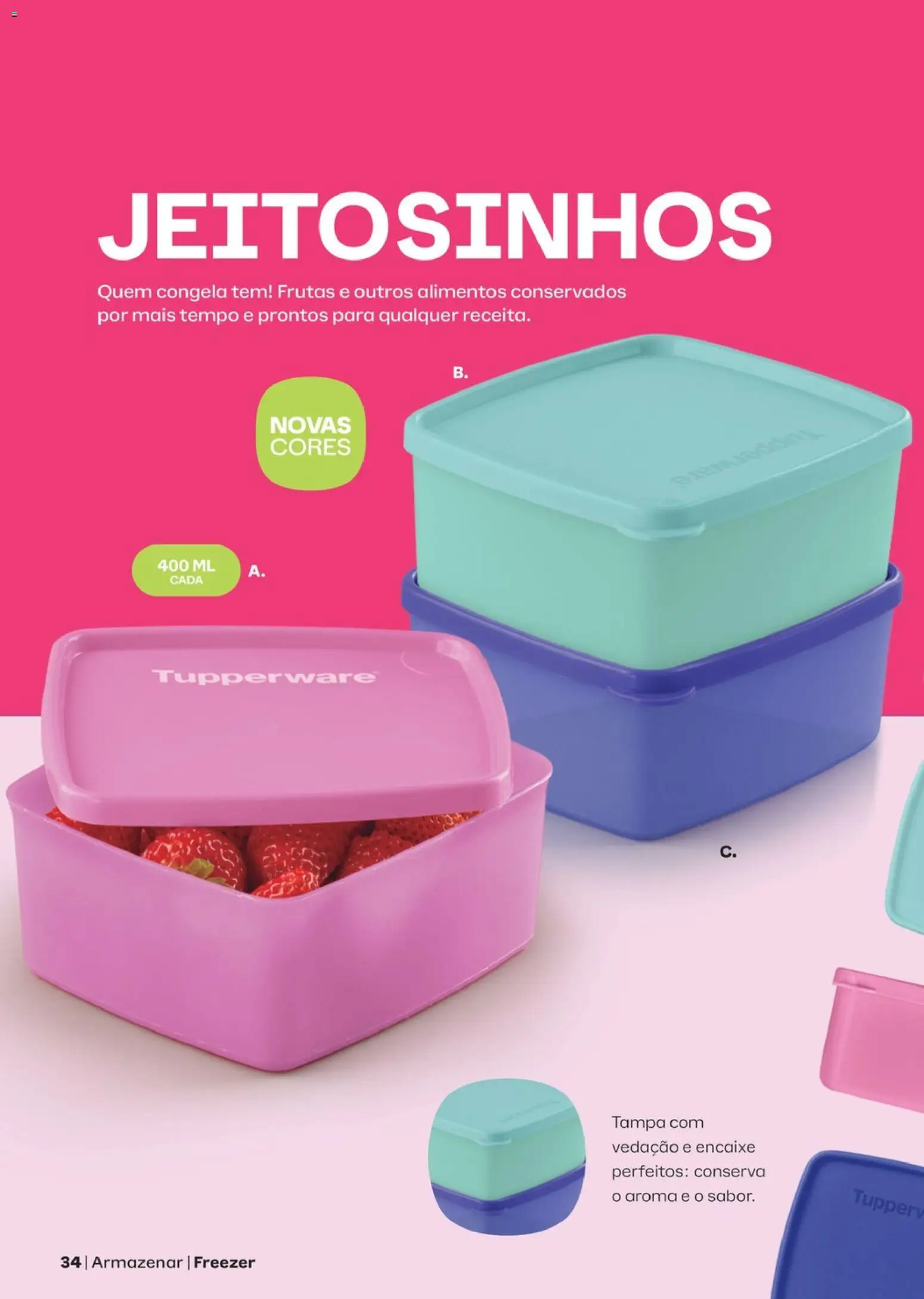 Tupperware Folheto - válido de 01/11/2026 | Página: 34 | Produtos: Frutas, Freezer, Alimentos