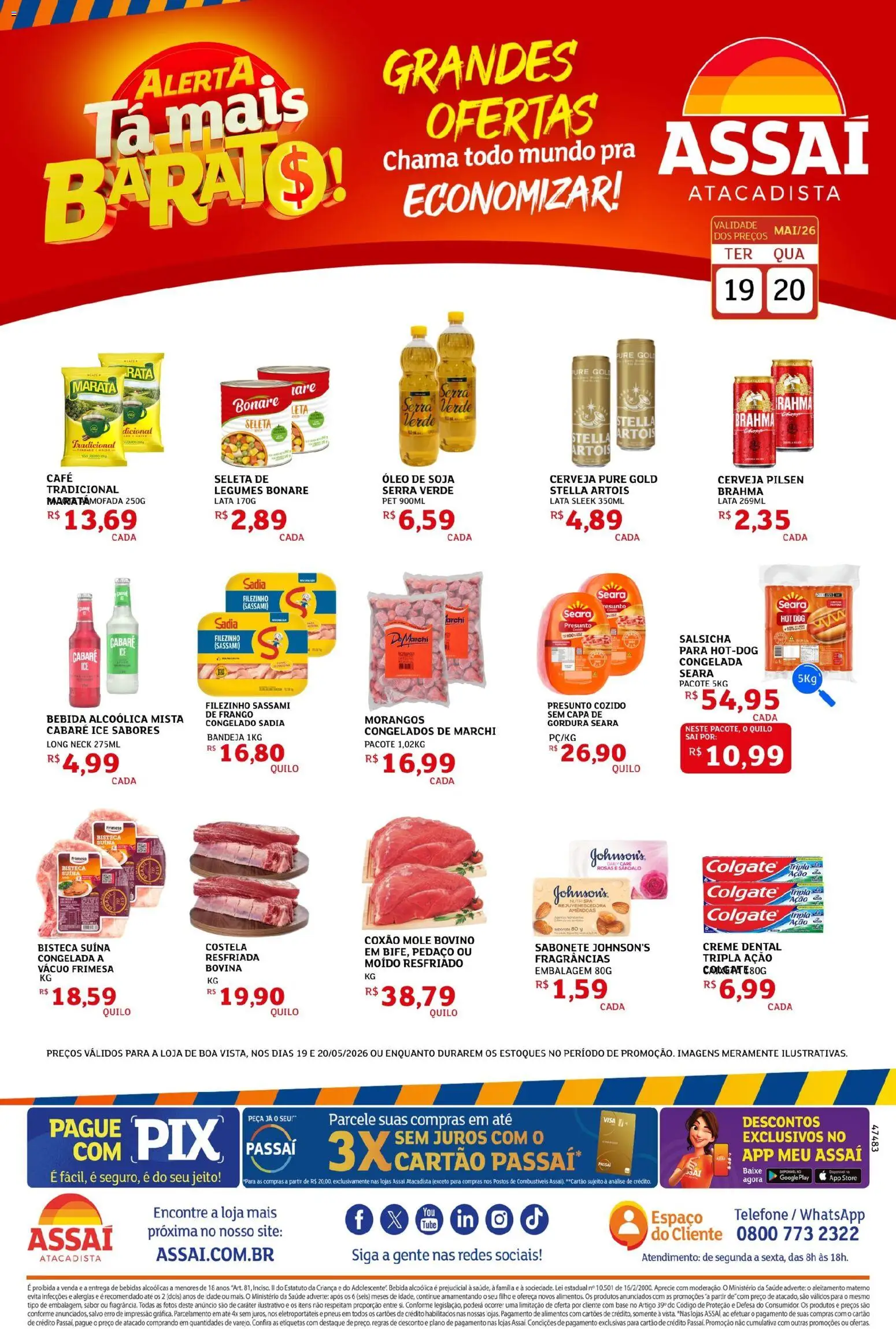 Assaí Atacadista Folheto - válido de 02/10/2026 | Página: 1 | Produtos: Óleo, Creme, Bandeja, Telefone