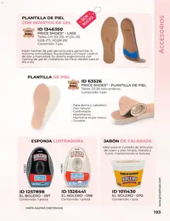 Vista previa de Price Shoes catálogo Confort, nuevo folleto de la tienda, válido en México a partir del 24/08/2026 | Página: 191 | Productos: Esponja, Calabaza, Jabón