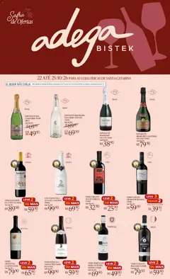 Bistek Supermercados ofertas Adega - Pré-Visualização do folheto da loja Bistek Supermercados, válido de 22/10/2026