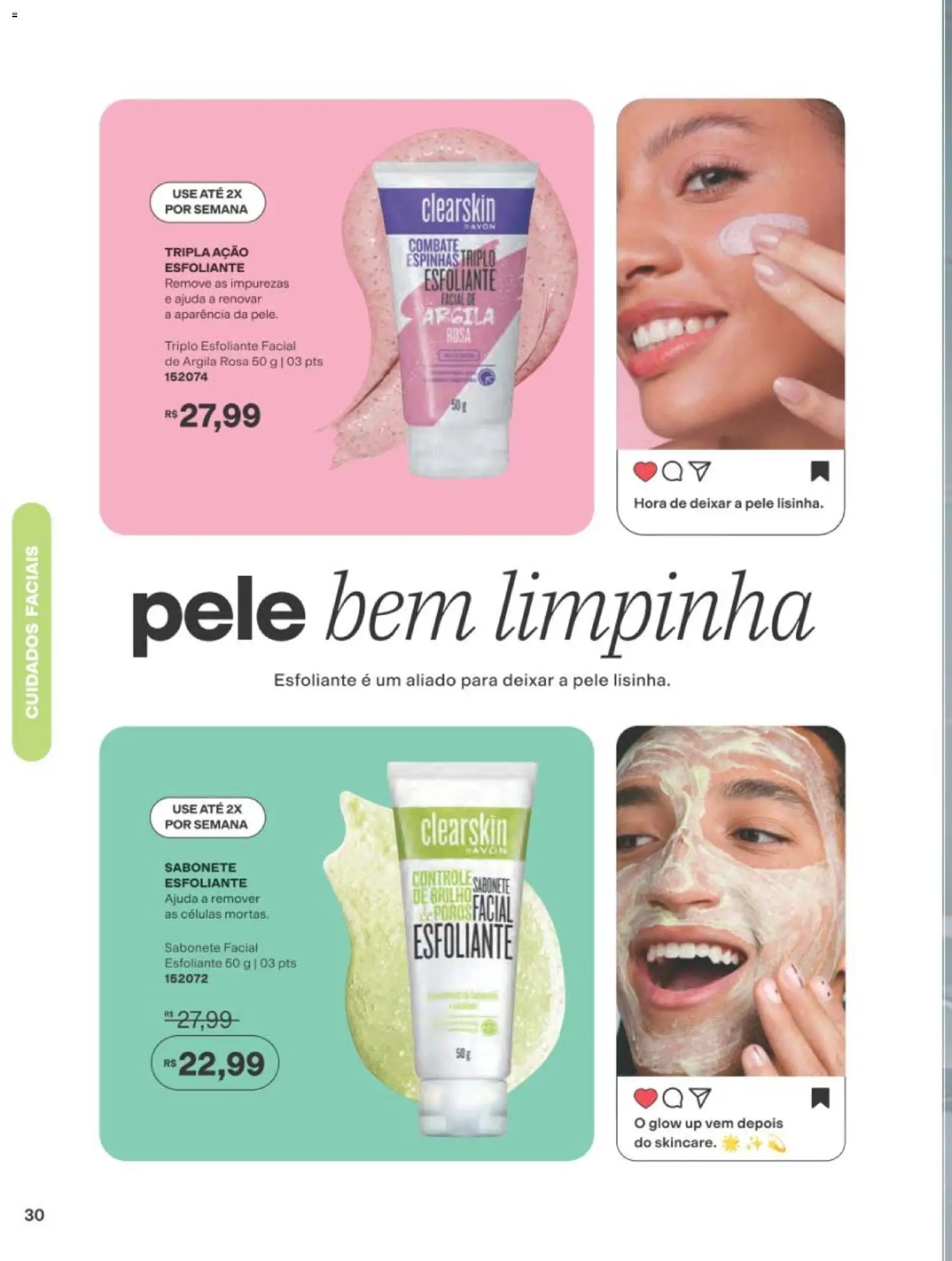 Avon Folheto - válido de 01/09/2026 | Página: 30 | Produtos: Argila, Sabonete, Esfoliante facial