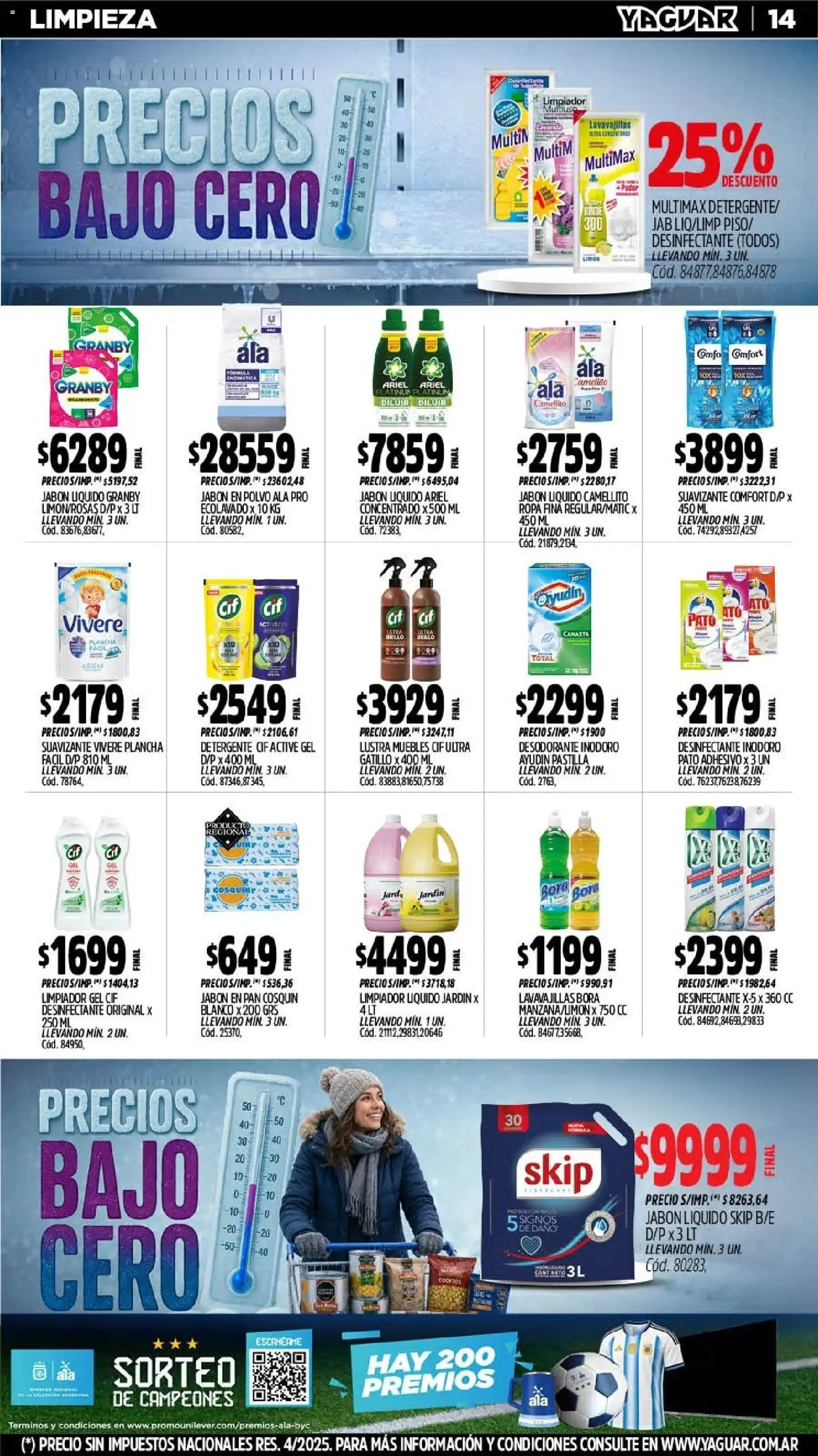 Yaguar - Oferta Semanal Salta │ válido desde el 20/07/2026 | Página: 15 | Productos: Desinfectante, Detergente, Paté, Suavizante