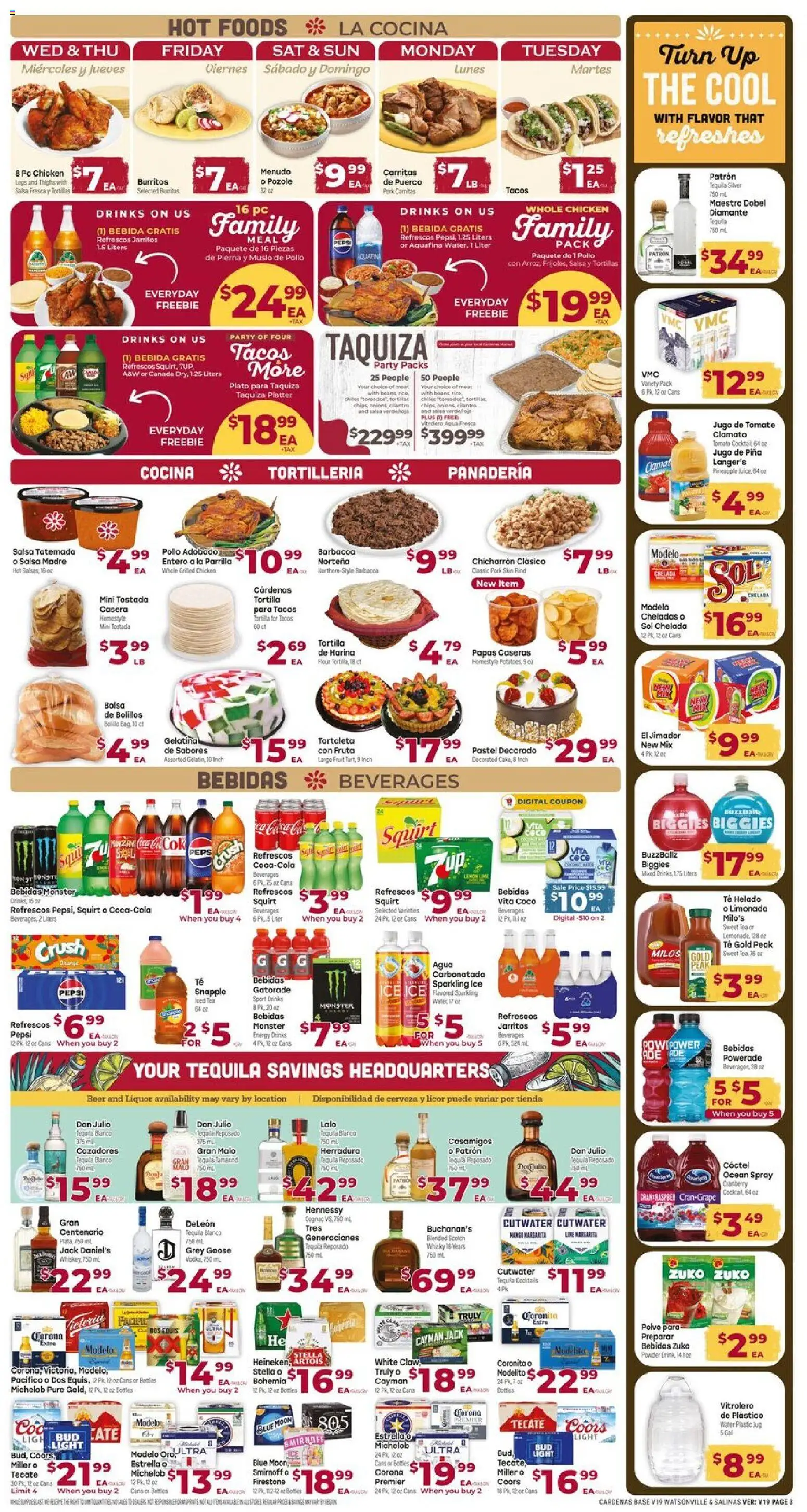 Cardenas Weekly Ad - valid from 13.05.2026 | Page: 3 | Products: Powder, Beer, Pineapple, Pc