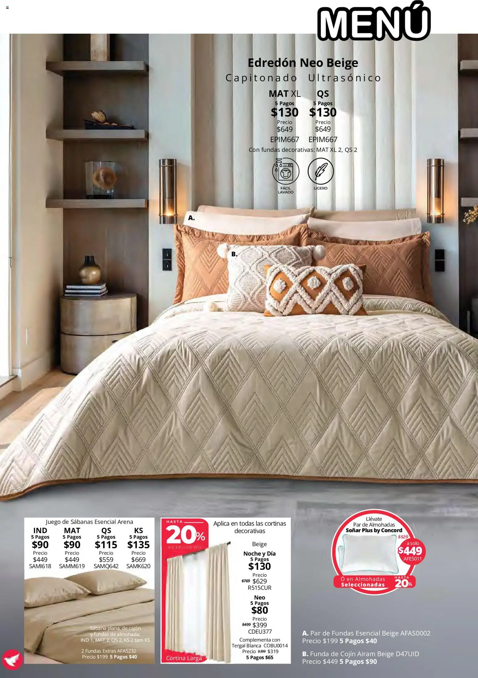 Nuevas ofertas de Colchas Concord válidas en toda la República Mexicana desde el 15/10/2026. ¡Encuentra las mejores ofertas en Colchas Concord catálogo! | Página: 42