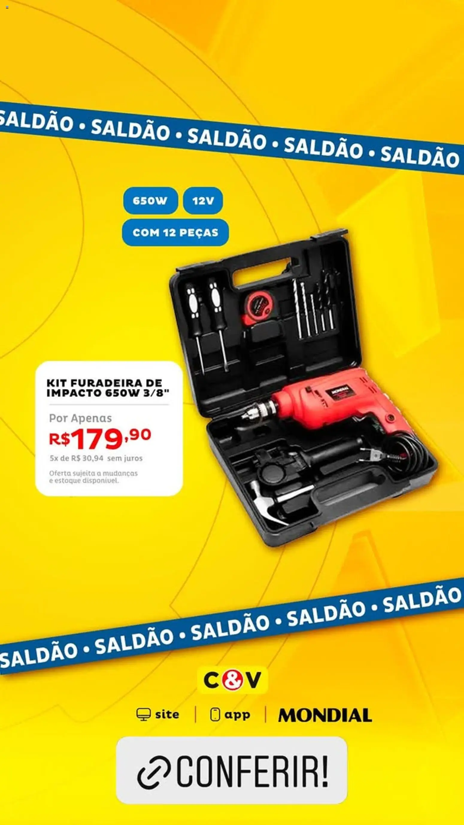 Casa e Video Folheto - válido de 11/08/2026 | Página: 3 | Produtos: Furadeira de impacto, Furadeira
